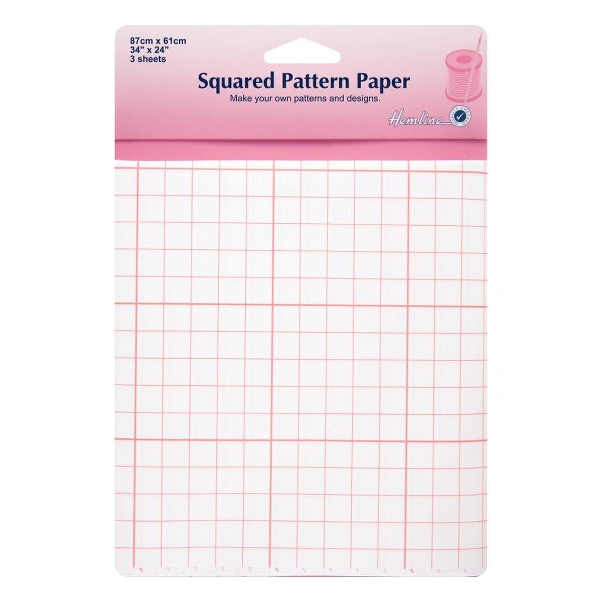 Perfect Pattern Paper - Tissue One Inch Grid Printed