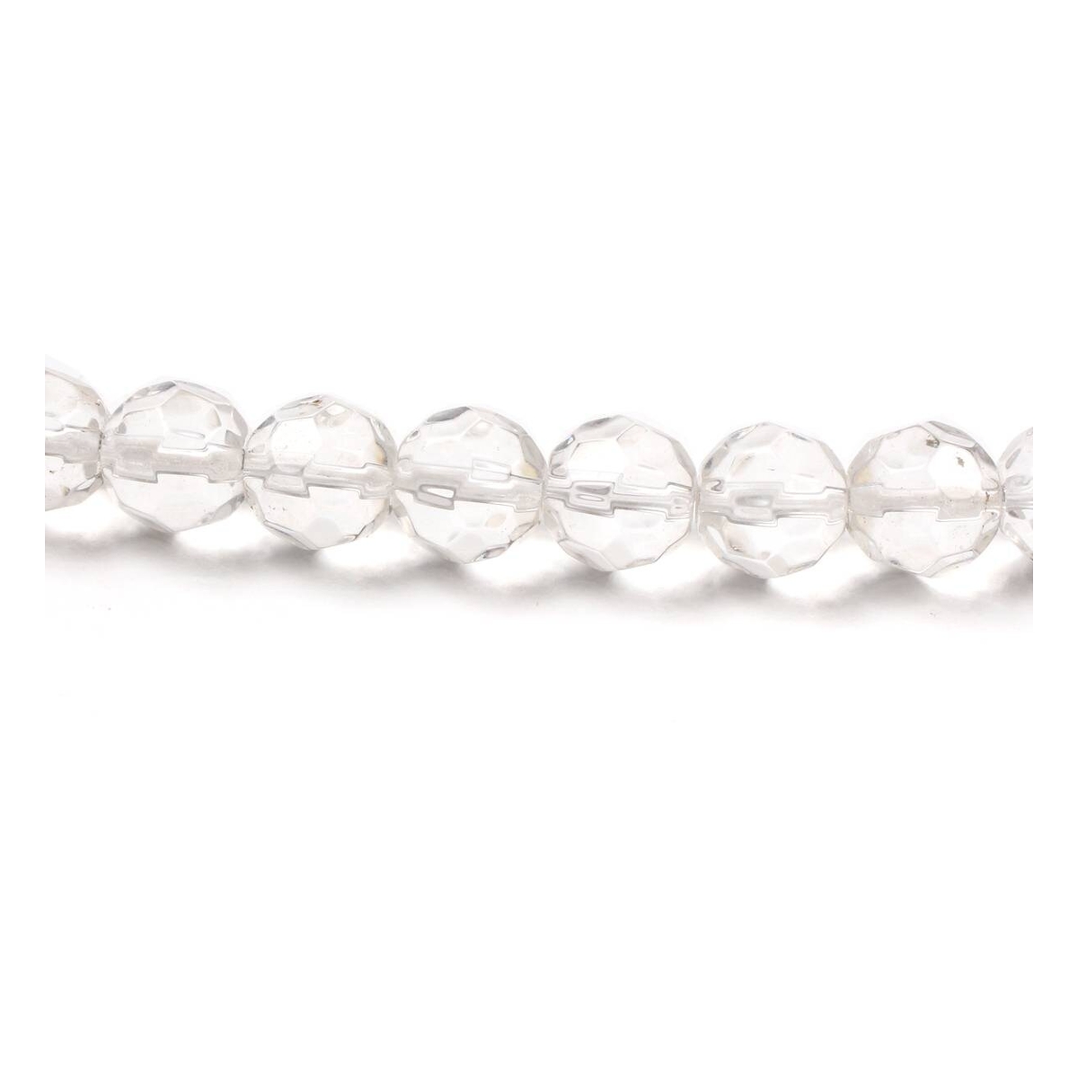 Clear Crystal Round Bead String 16 Pieces | Hobbycraft