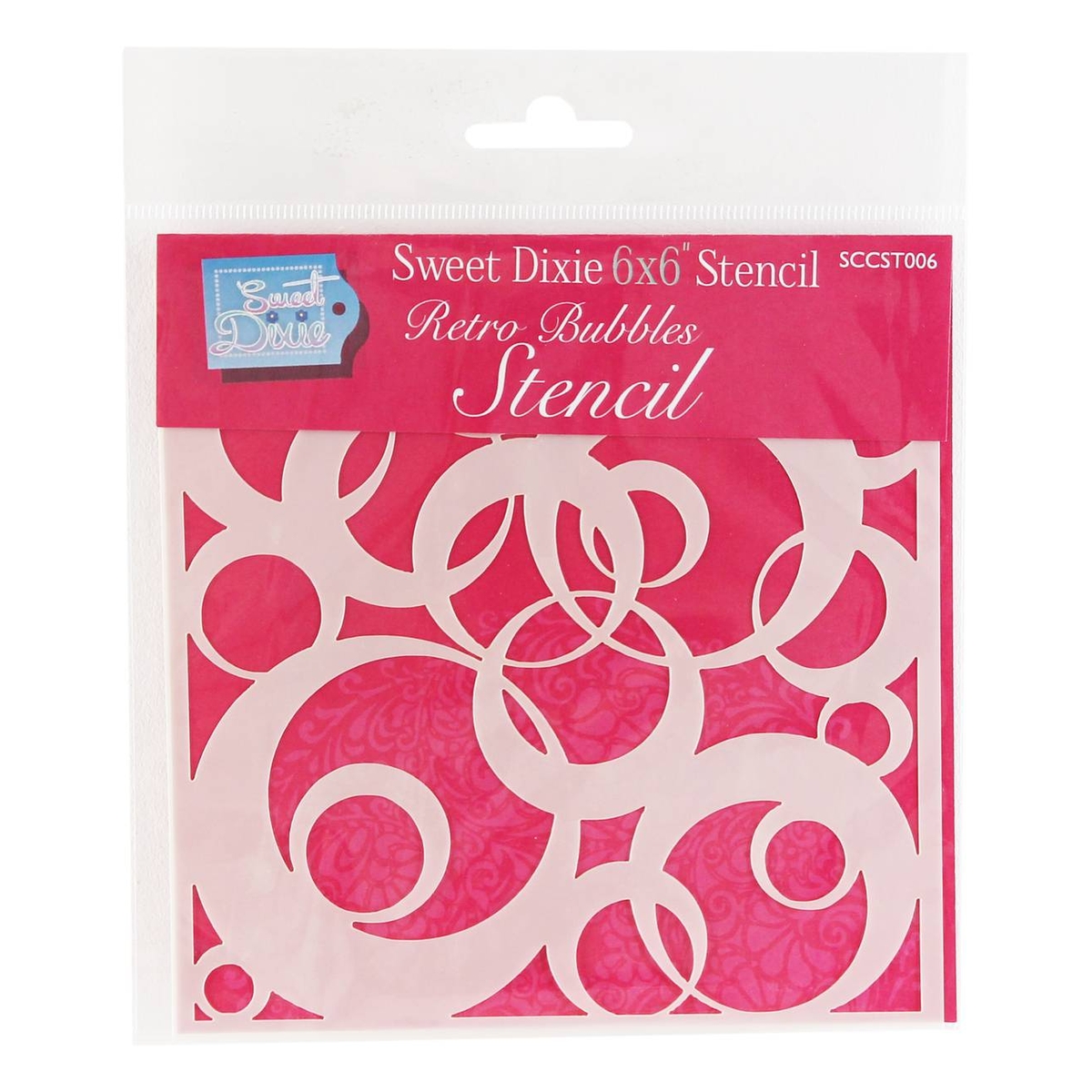 Sweet Dixie Retro Bubbles Stencil 15cm x 15cm | Hobbycraft