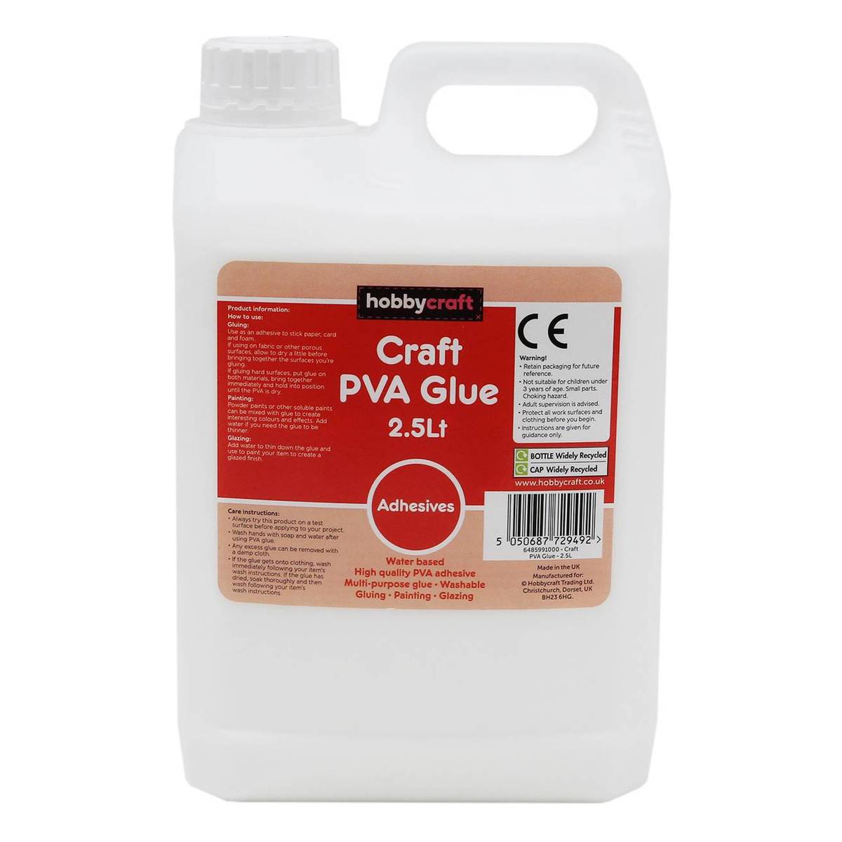 Craft PVA Glue 2.5 Litres Hobbycraft