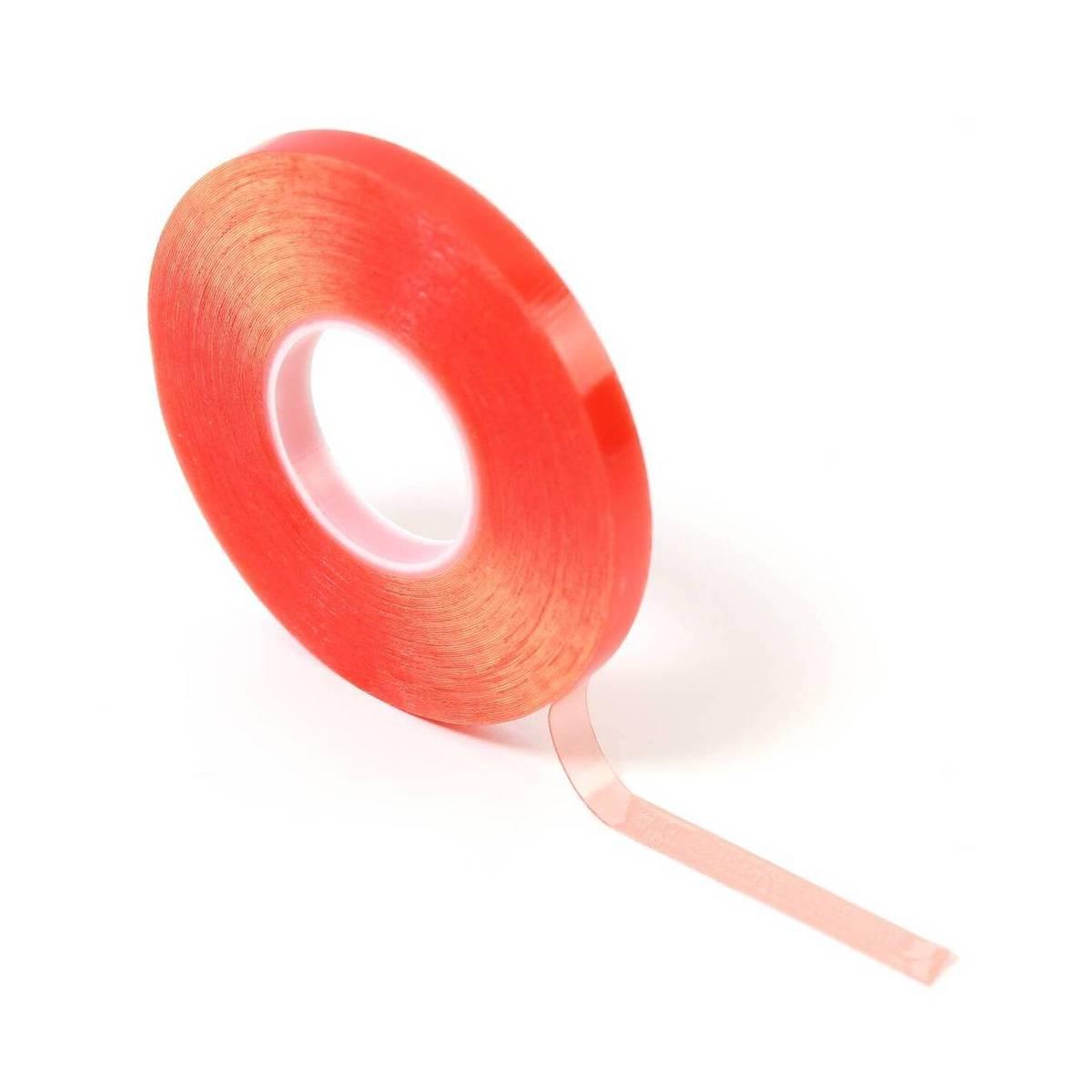Davlyn A Slight Curve Tape(equals to C shape), Red Liner Clear Strip 36  pc/bag