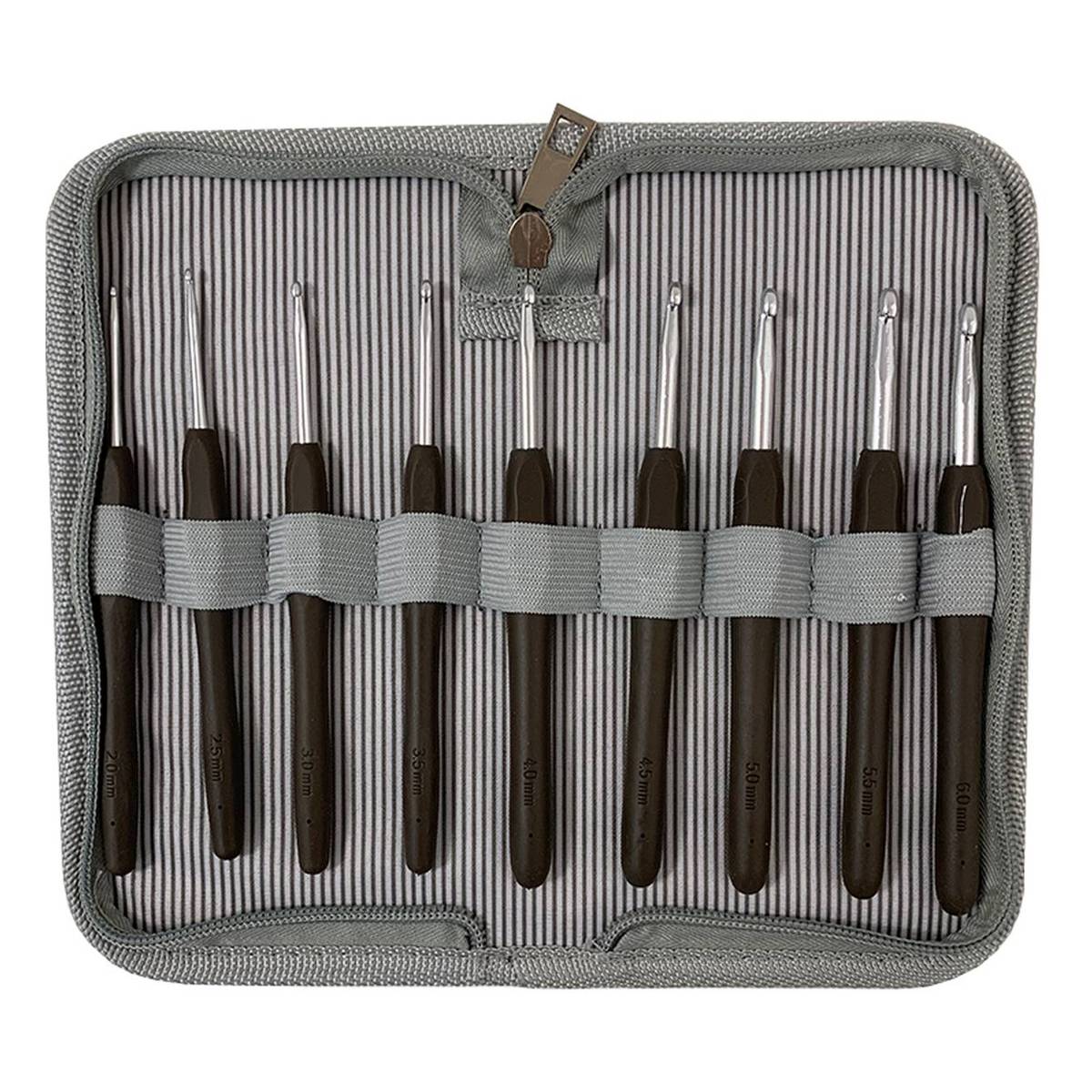 Grey Star Crochet Hook Set 9 Pieces Hobbycraft