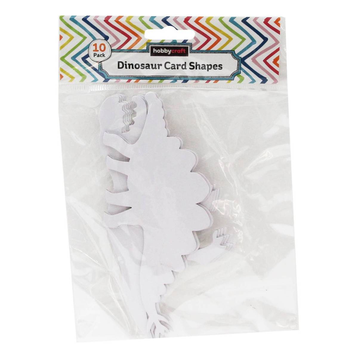 Dinosaur Card Shapes 10 Pack