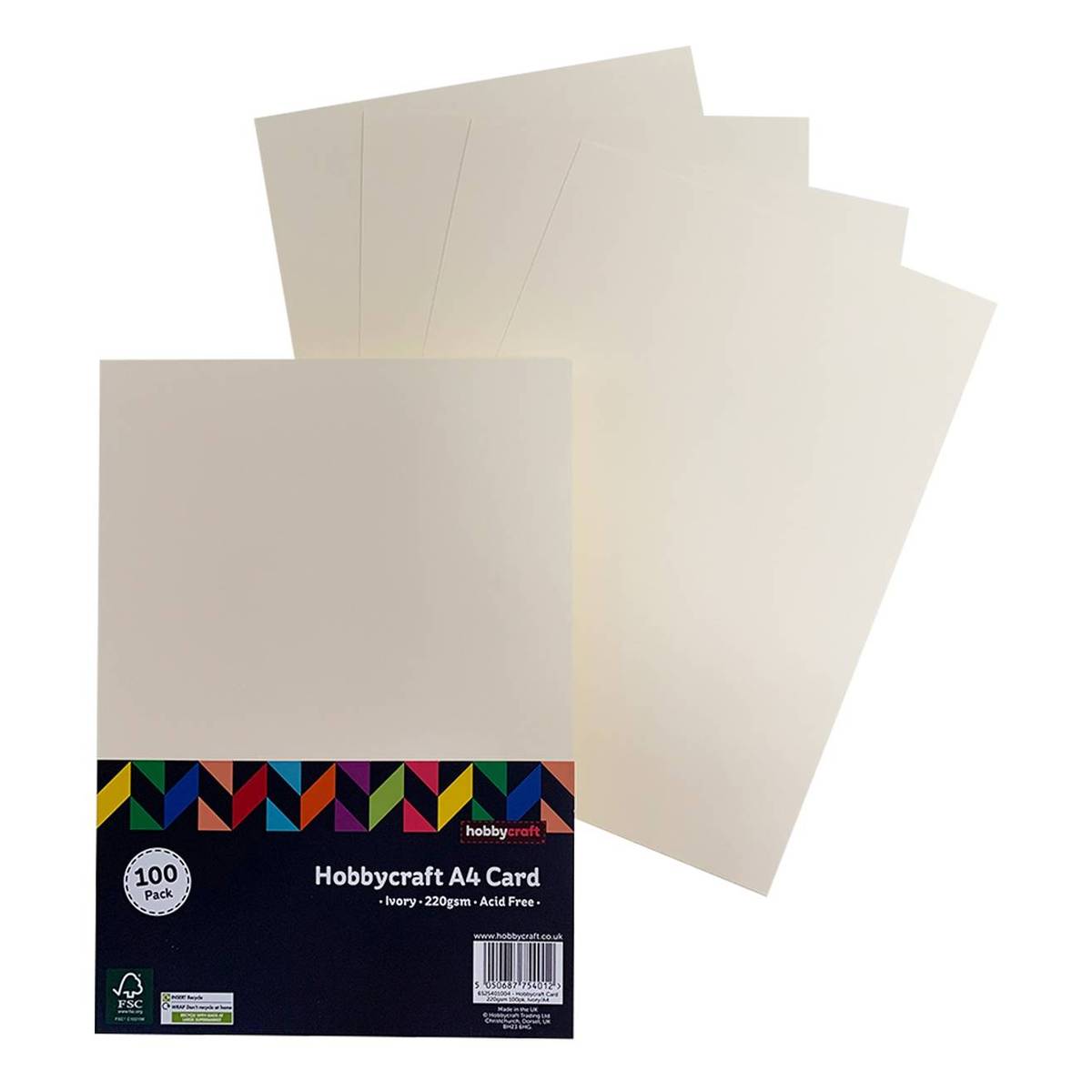 Ivory Card A4 100 Pack | Hobbycraft