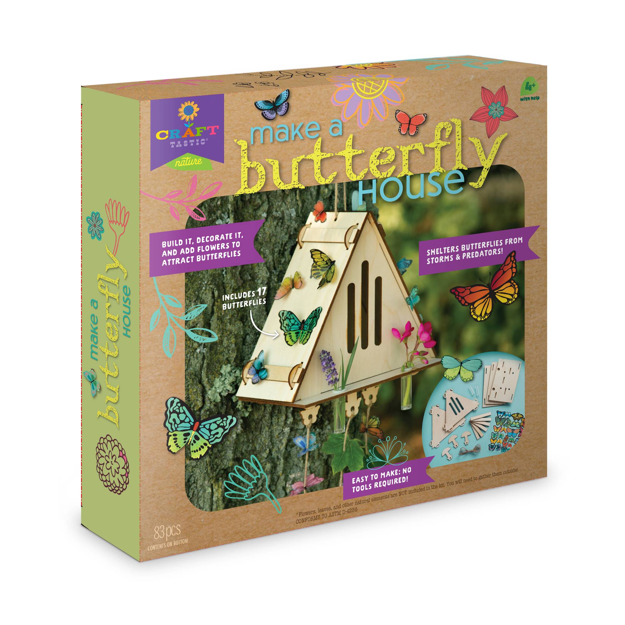 Make A Butterfly House Hobbycraft   667660 1000 1  Make A Butterfly House Kids 