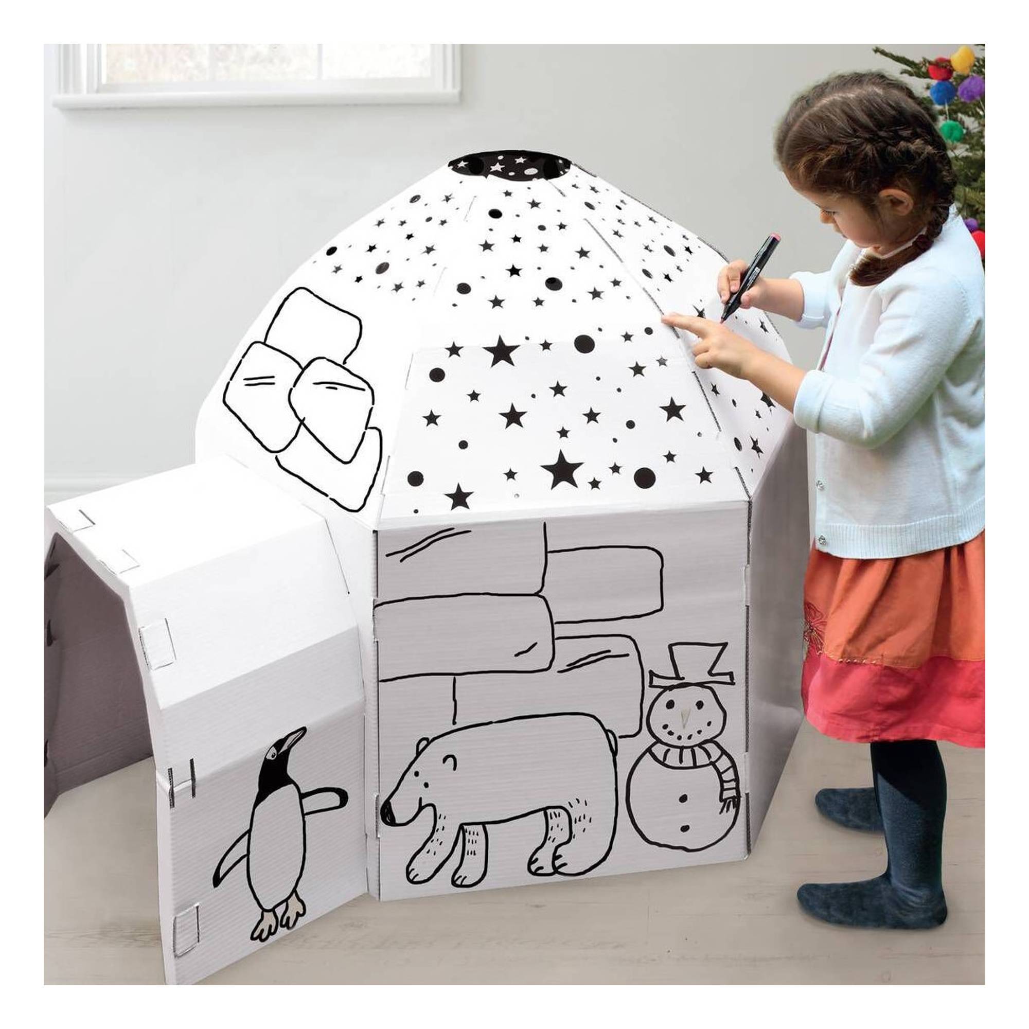 Colour In Cardboard Igloo 107cm | Hobbycraft