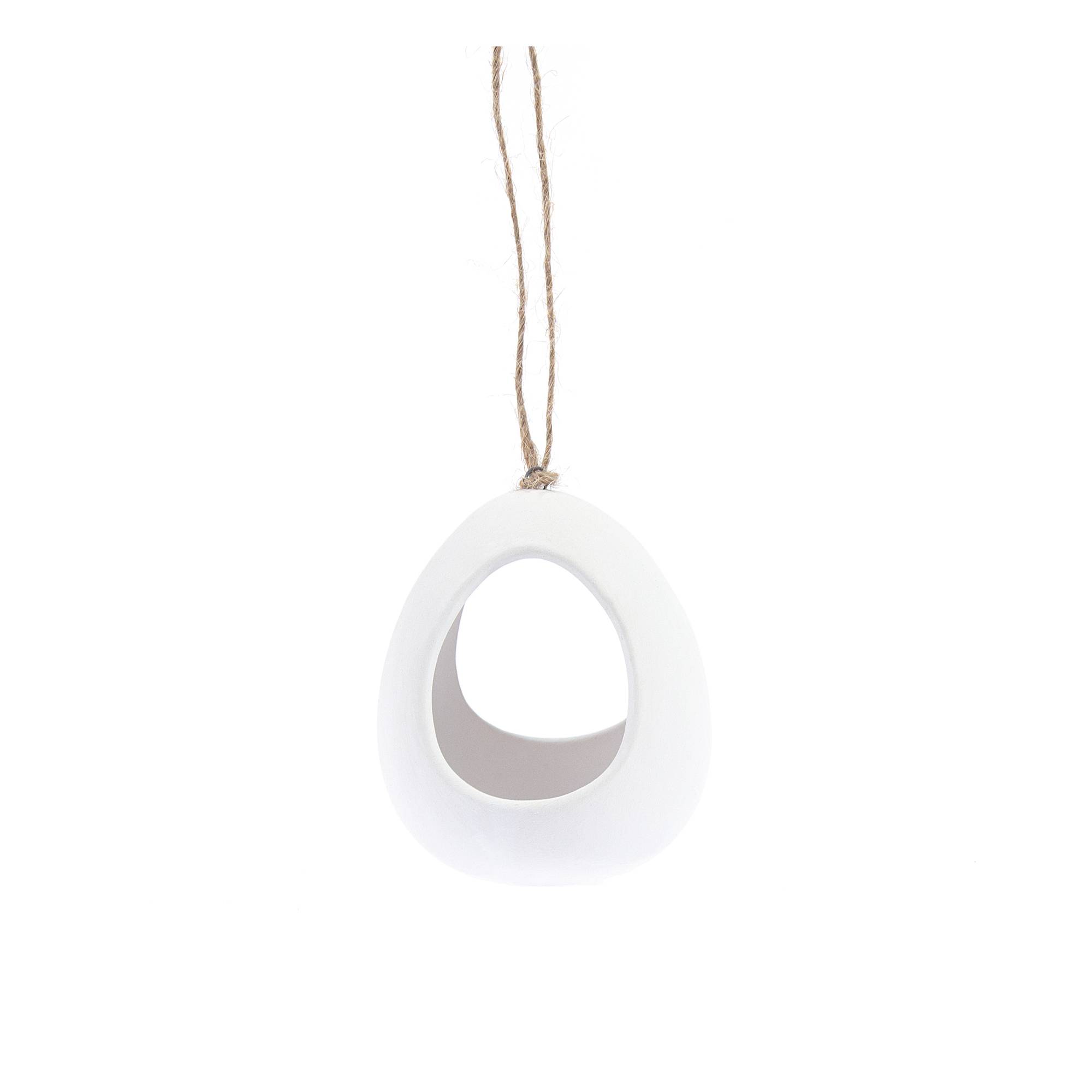 Ceramic Hanging Fillable Egg Decoration 8cm | Hobbycraft