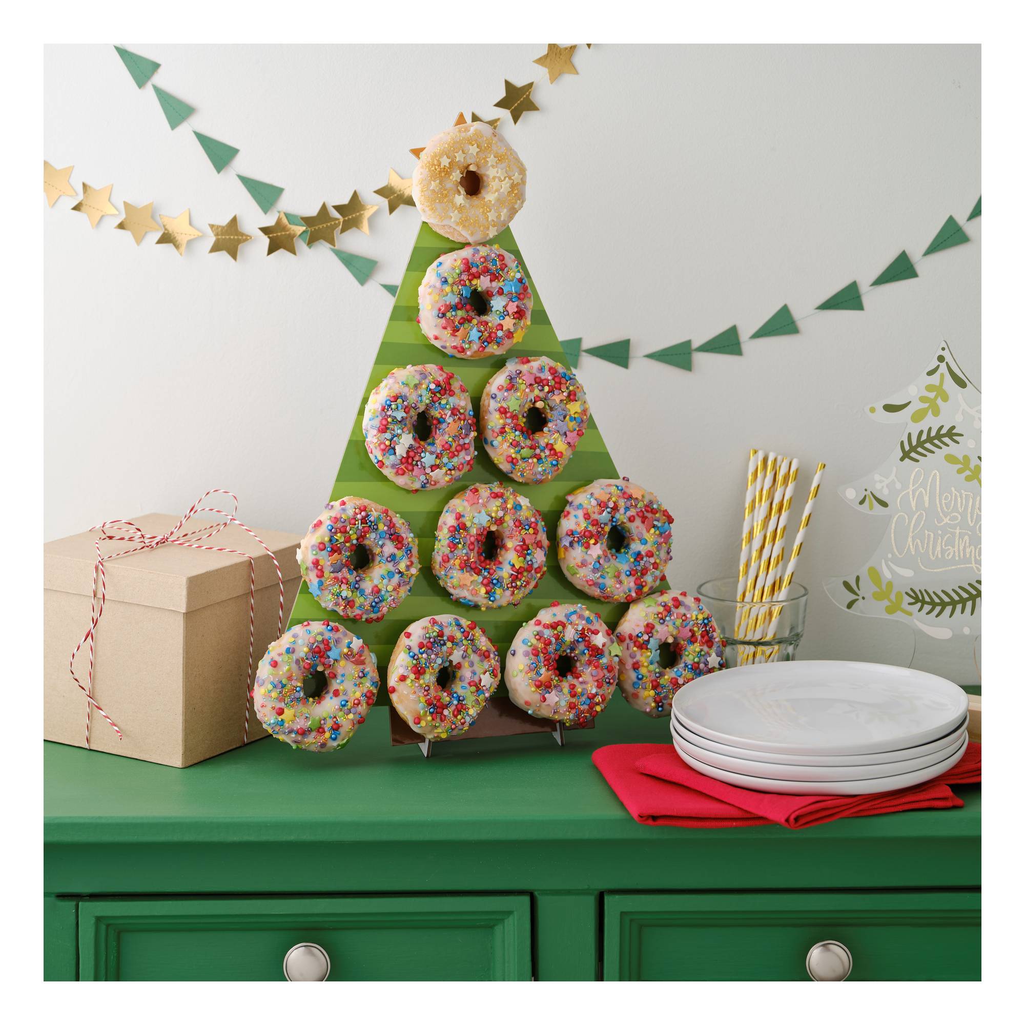 donut christmas tree decoration