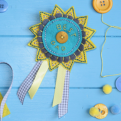 How to Sew a Father's Day Rosette | Hobbycraft