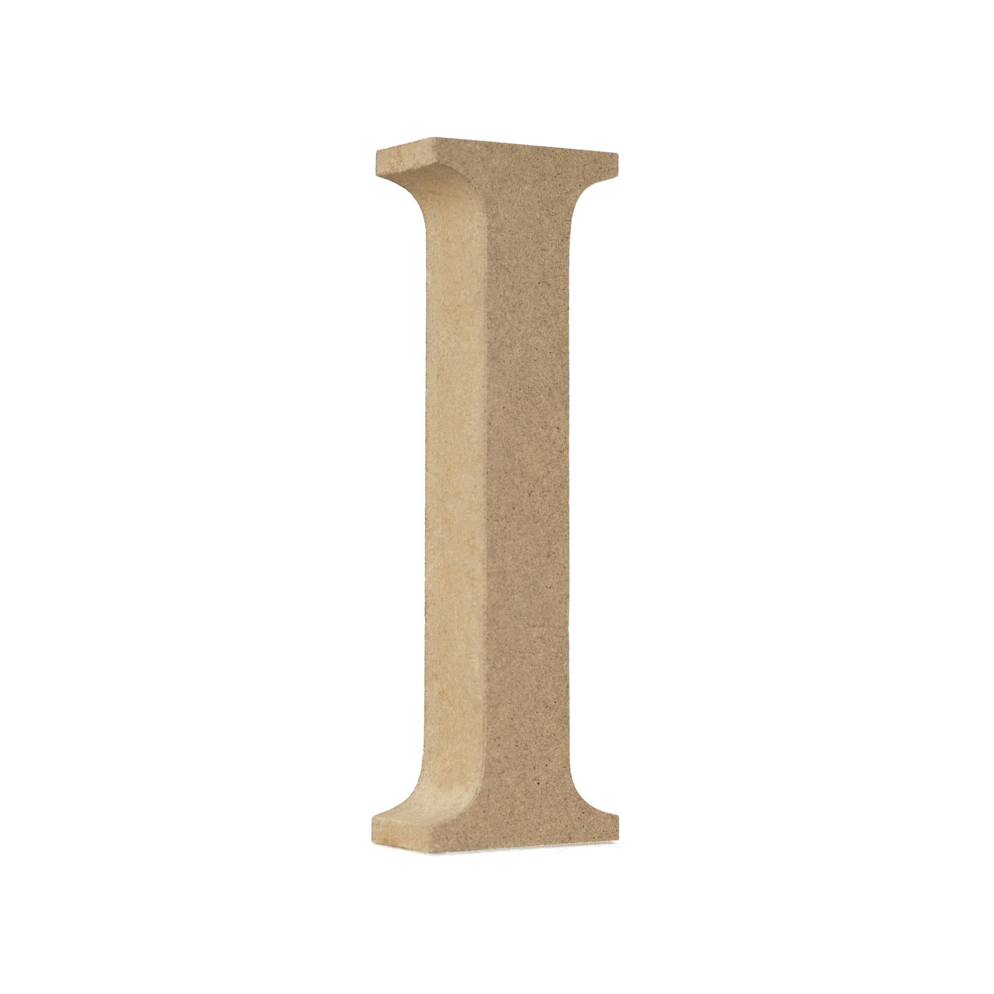 MDF Wooden Letter I 13cm | Hobbycraft