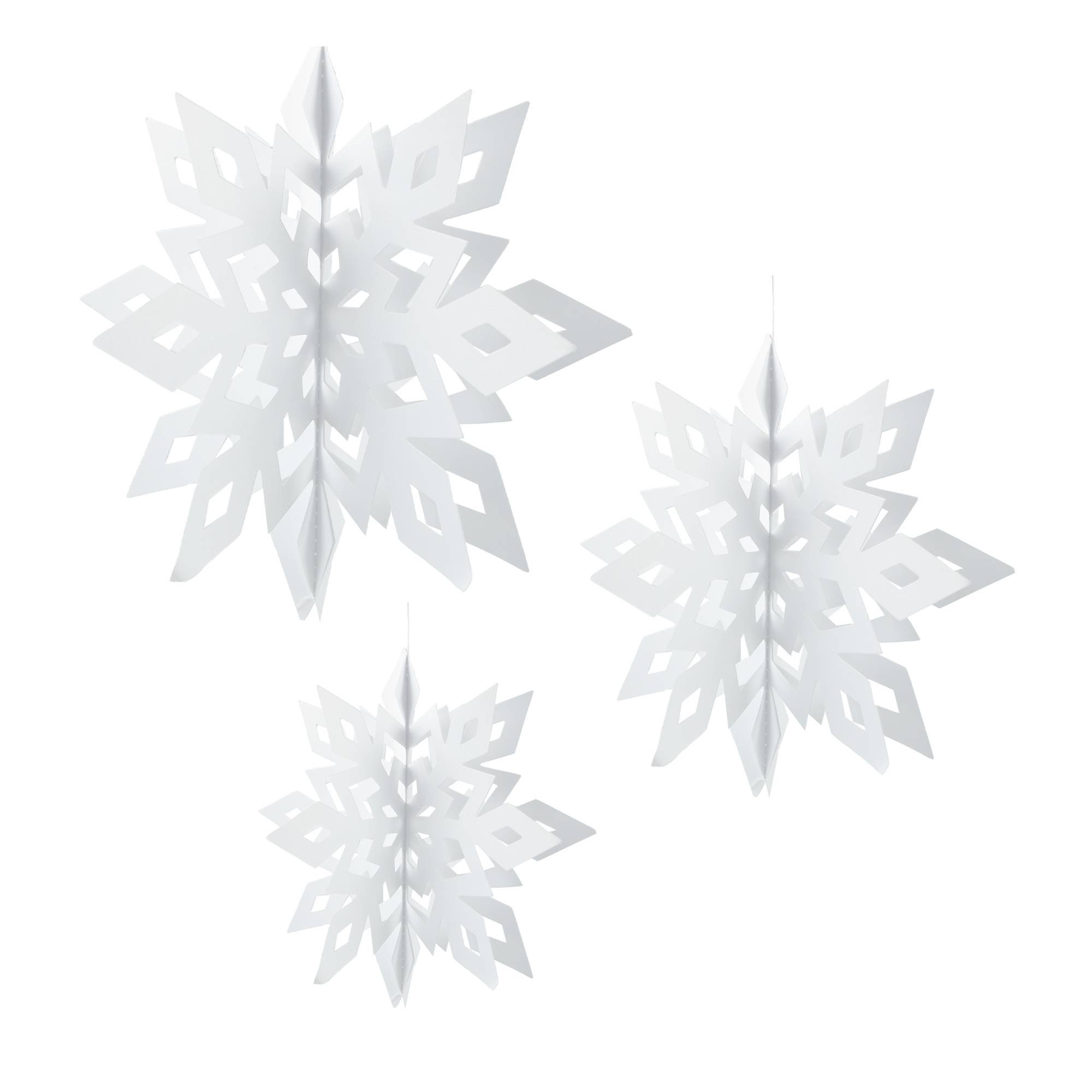 Hanging Paper Snowflakes 6 Pack | Hobbycraft