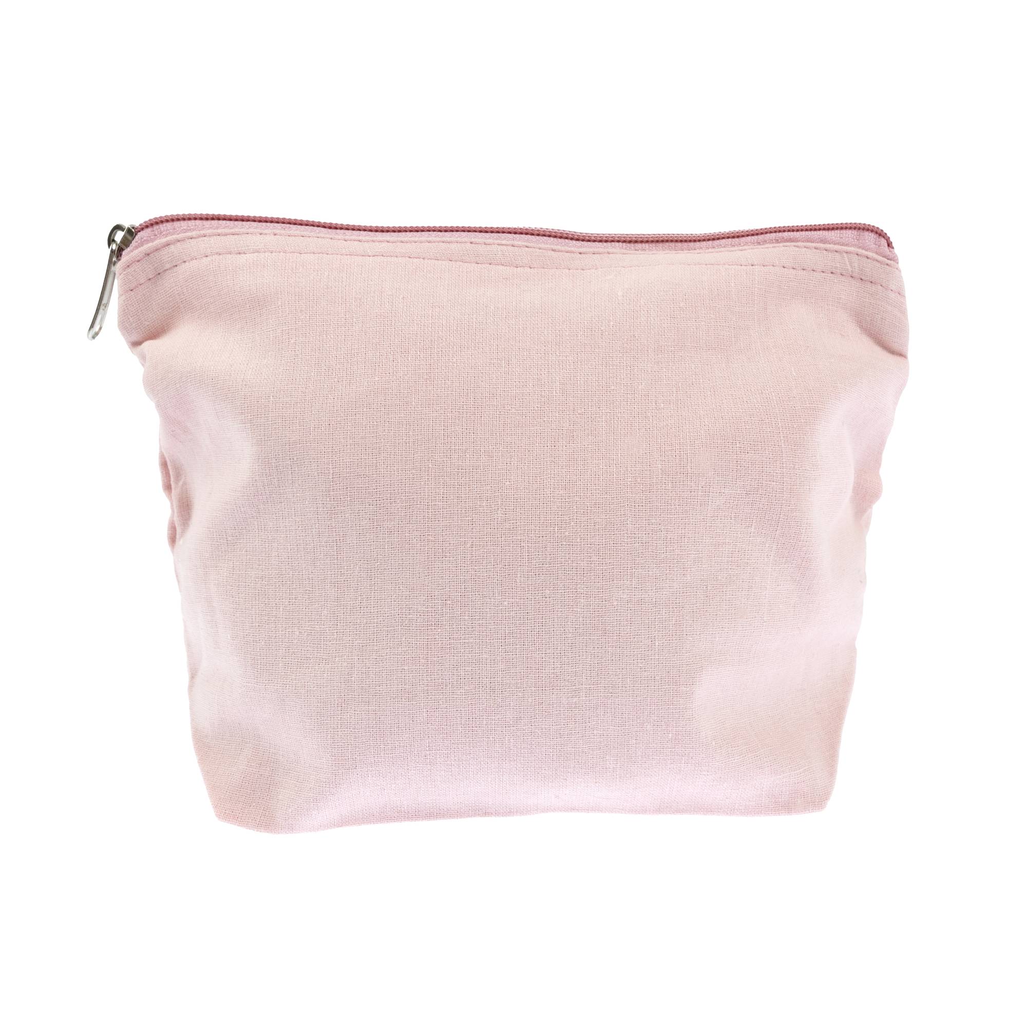 Pale Pink Cotton Zip Pouch 24cm x 17cm | Hobbycraft