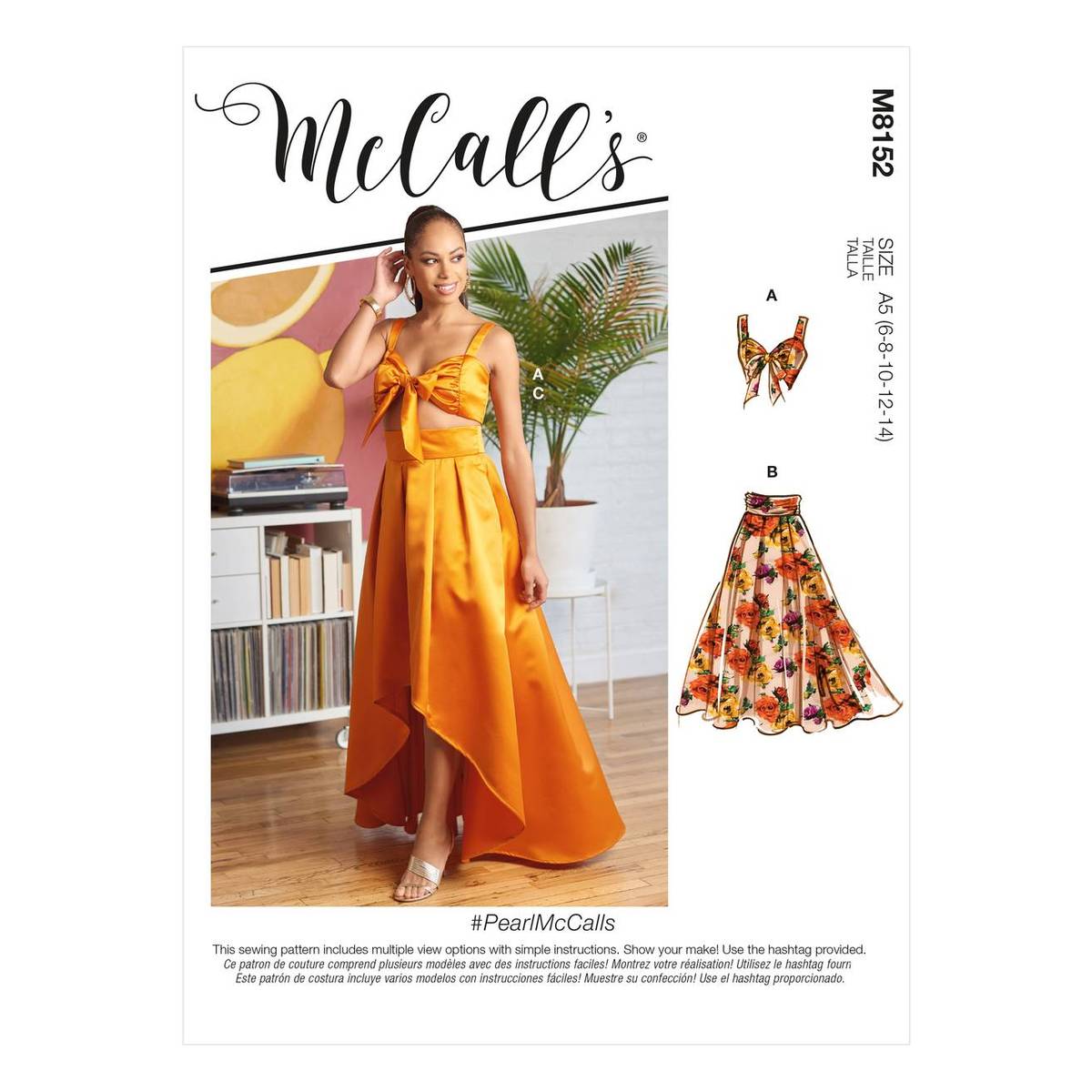  McCall's Patterns McCall's Women's Knee Length Pleated Dress,  Sizes 6-14 Sewing Pattern, White : Arts, Crafts & Sewing