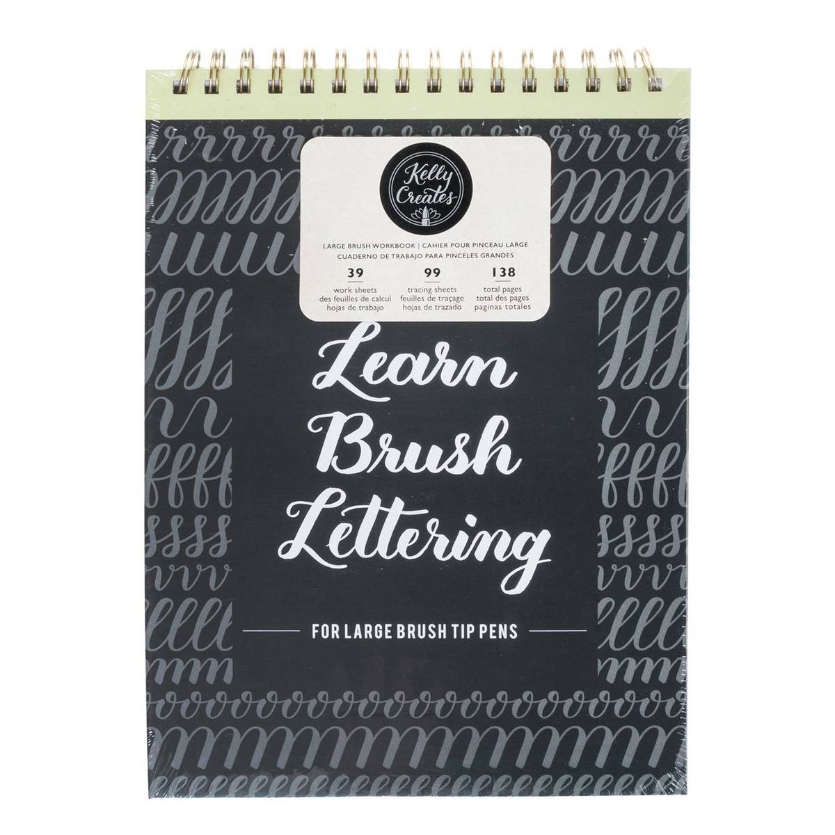 Kelly Creates Large Brush Lettering Workbook Hobbycraft