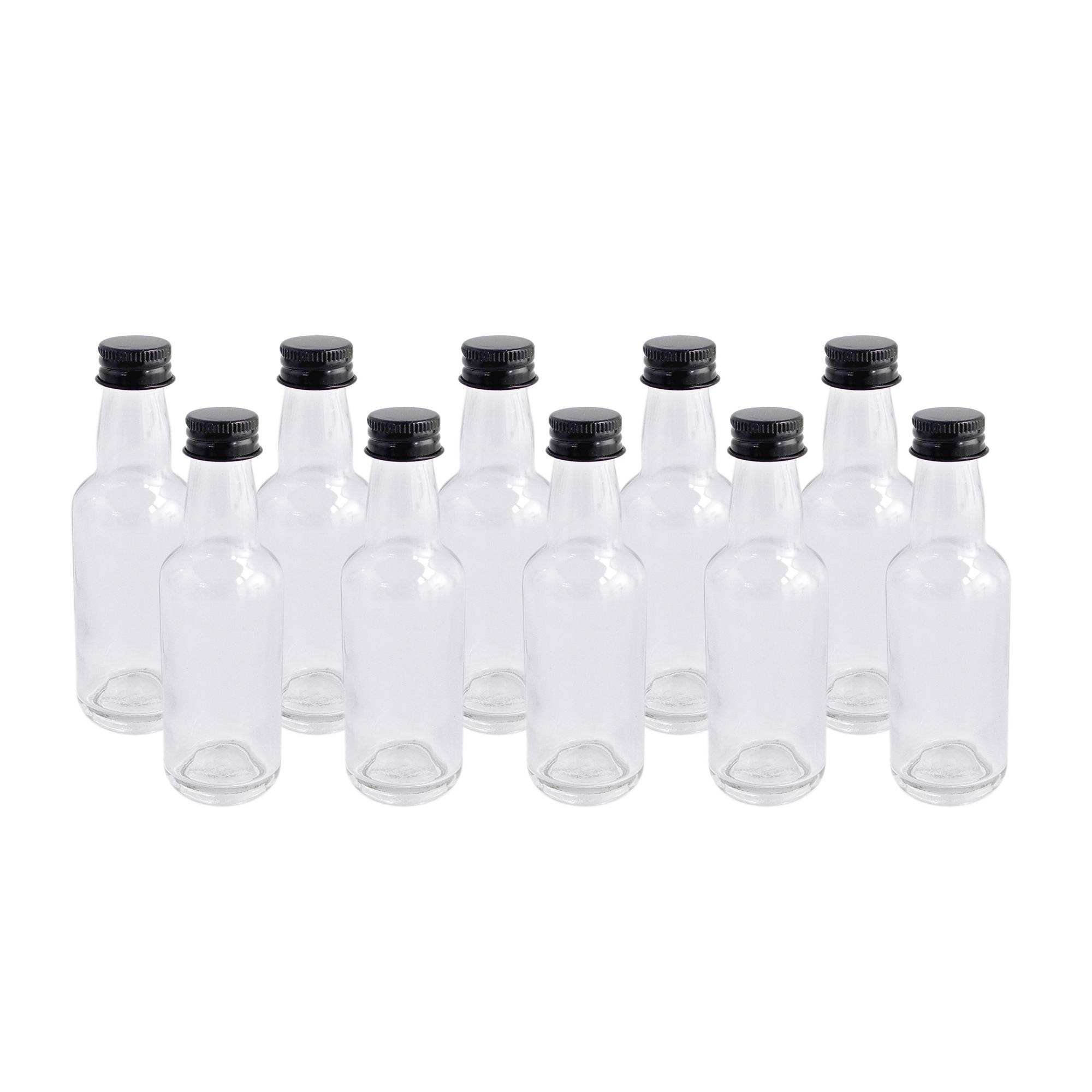 Clear Mini Glass Bottles 50ml 10 Pack Hobbycraft