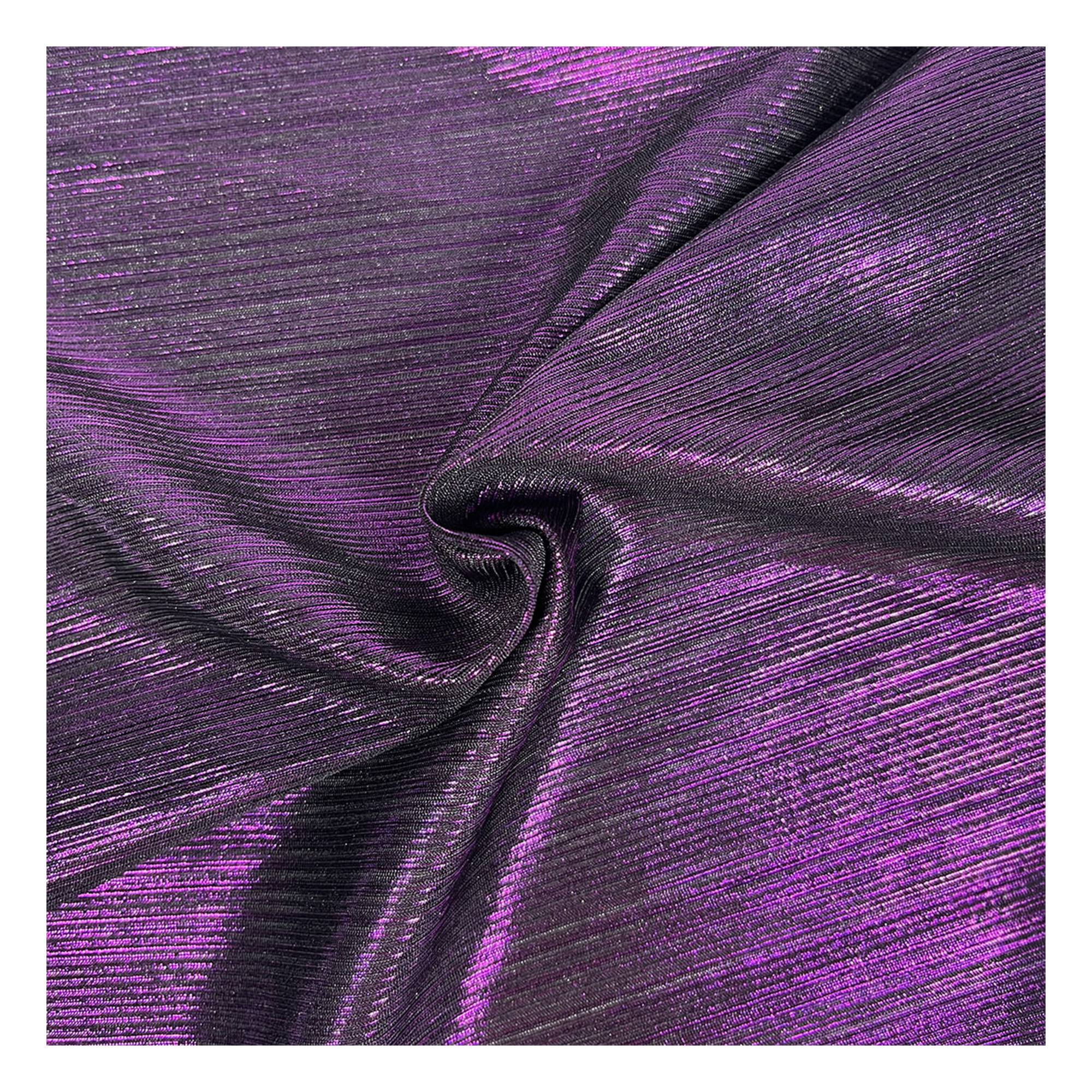 Purple Crinkle Foil Fabric by the Metre | Hobbycraft