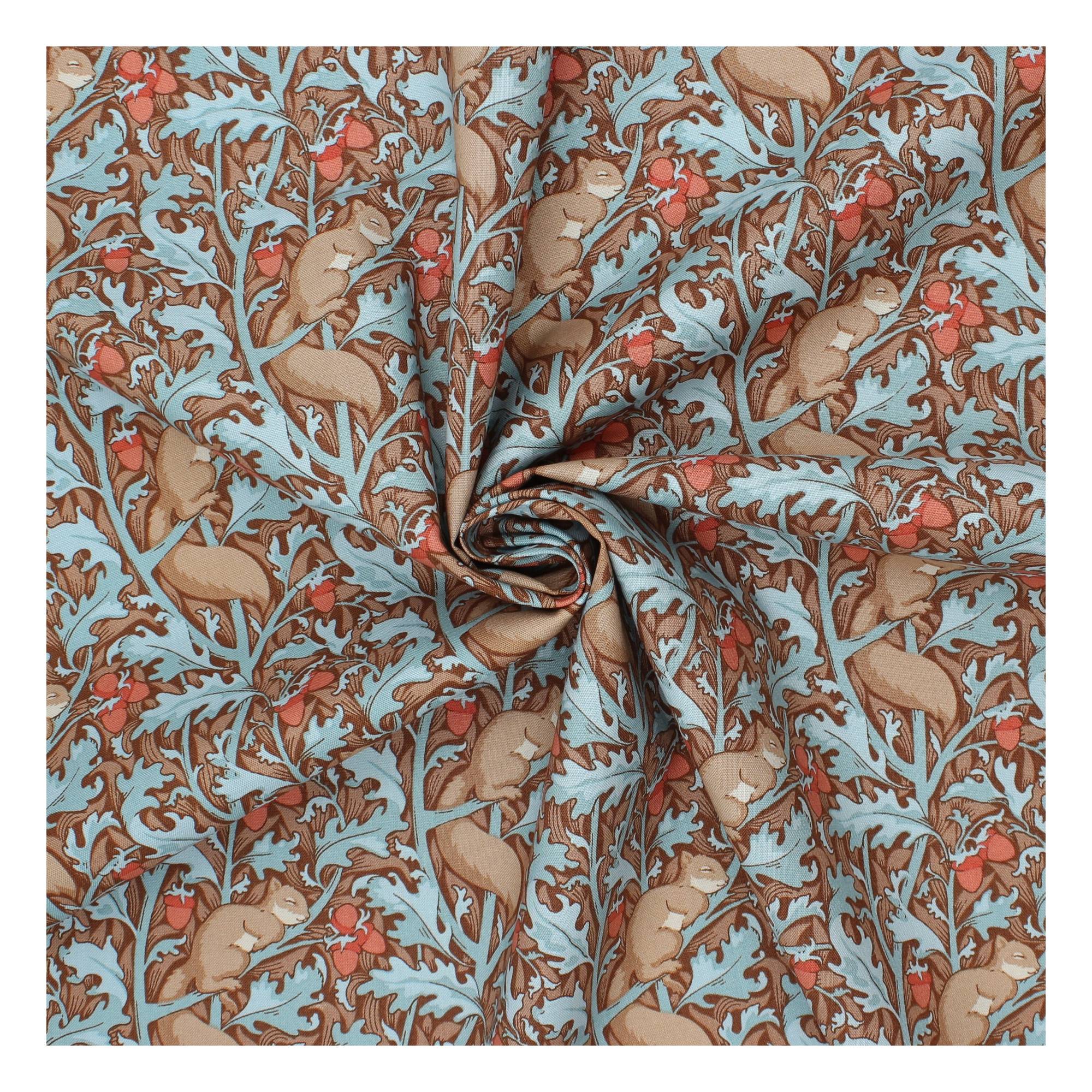 Tilda Hibernation Squirrel Dreams Hazel Fabric by the Metre | Hobbycraft