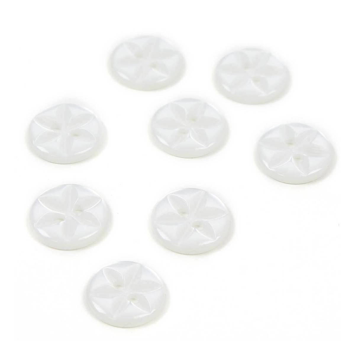 Shank button, White button for kids
