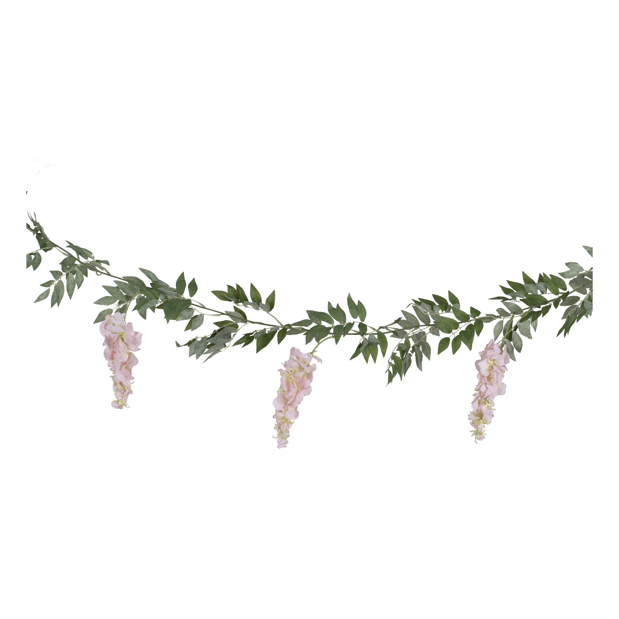 Ginger Ray Blush Pink and Green Hydrangea Garland 1.8m | Hobbycraft