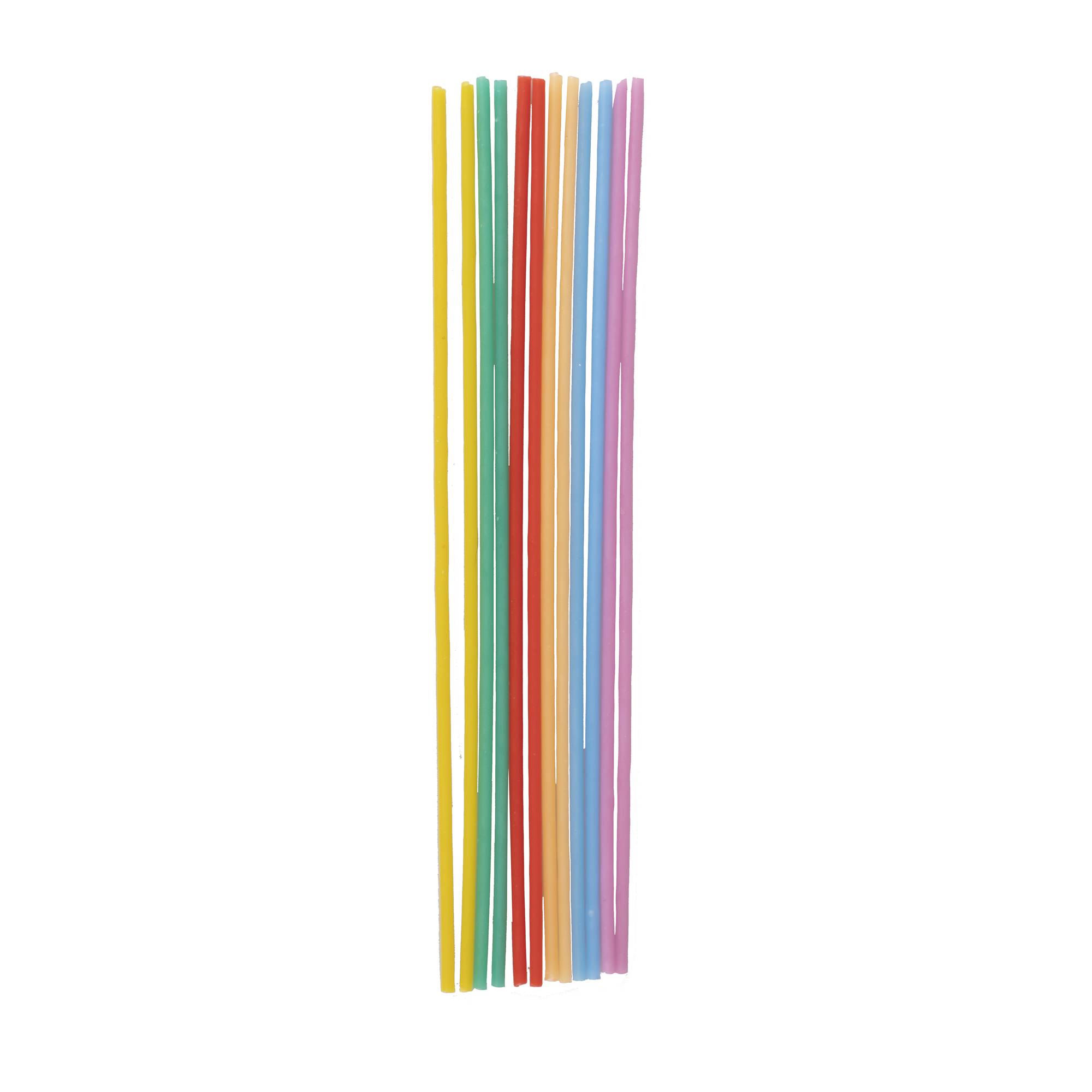 Ginger Ray Tall Multi-Coloured Candles 12 Pack | Hobbycraft