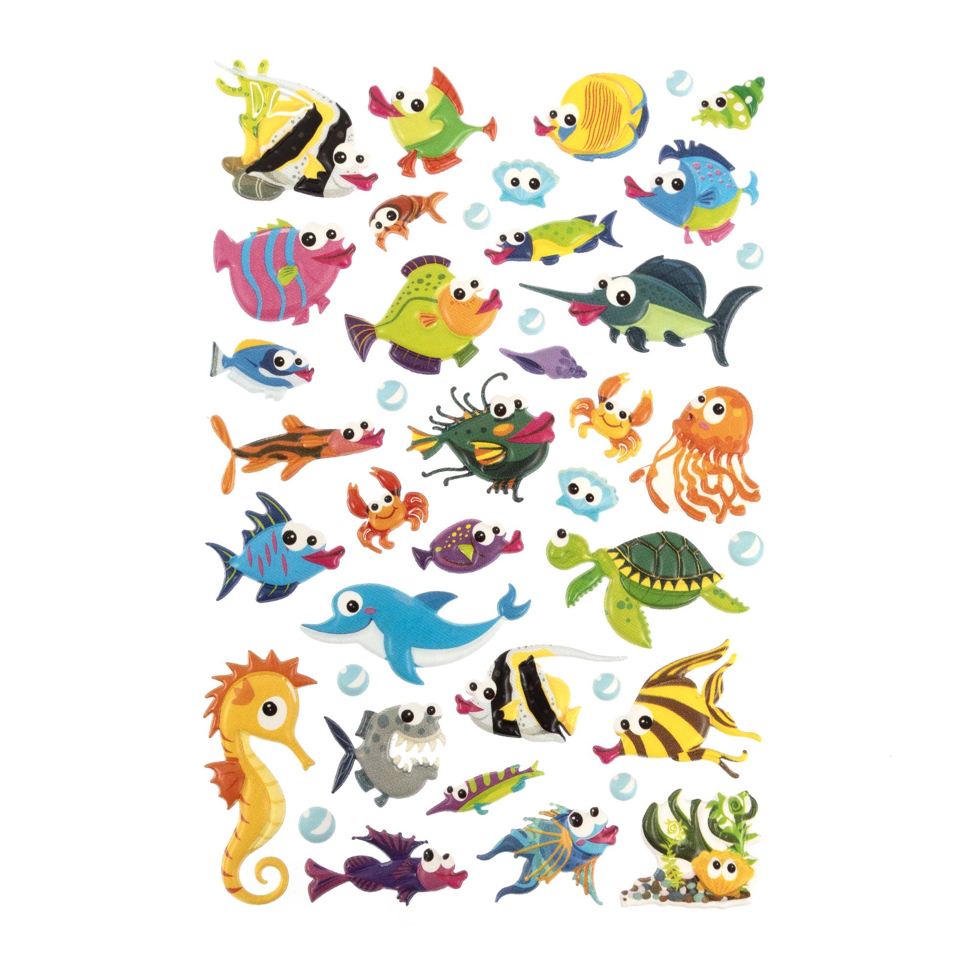 Fish Puffy Stickers | Hobbycraft