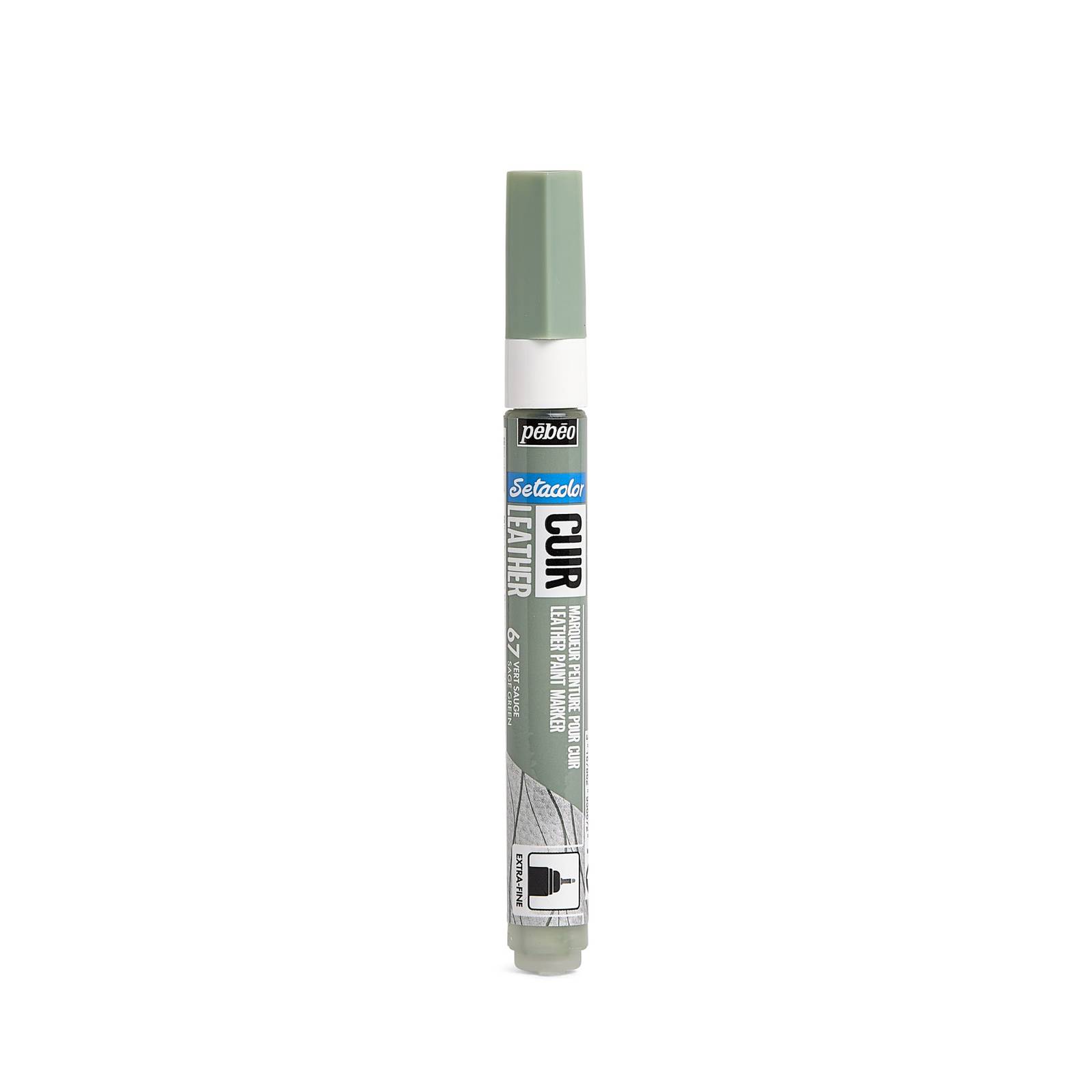 Pebeo Setacolor Sage Green Leather Paint Marker | Hobbycraft