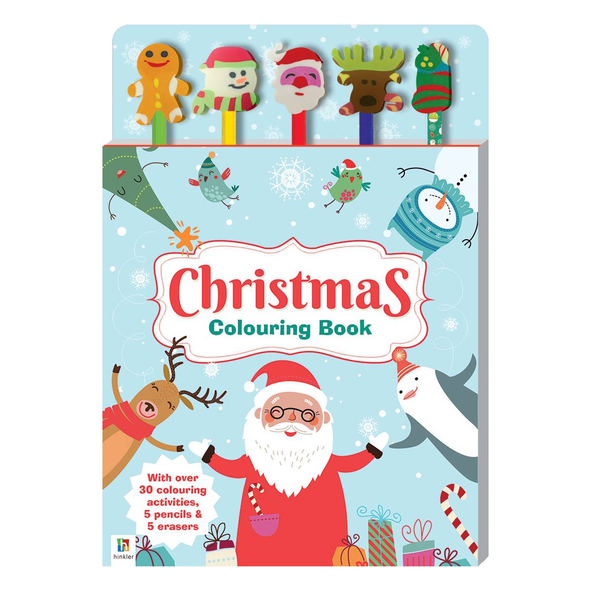 Christmas Colouring Book with Pencils Hobbycraft