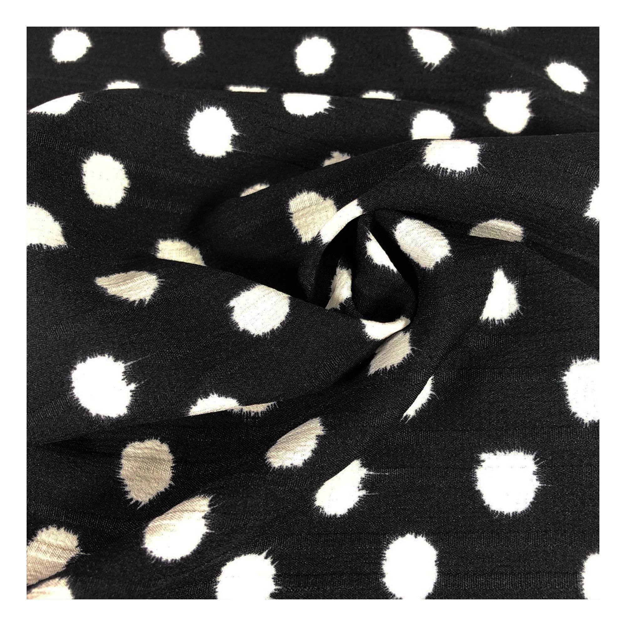 Black Ink Spot Fabric by the Metre | Hobbycraft