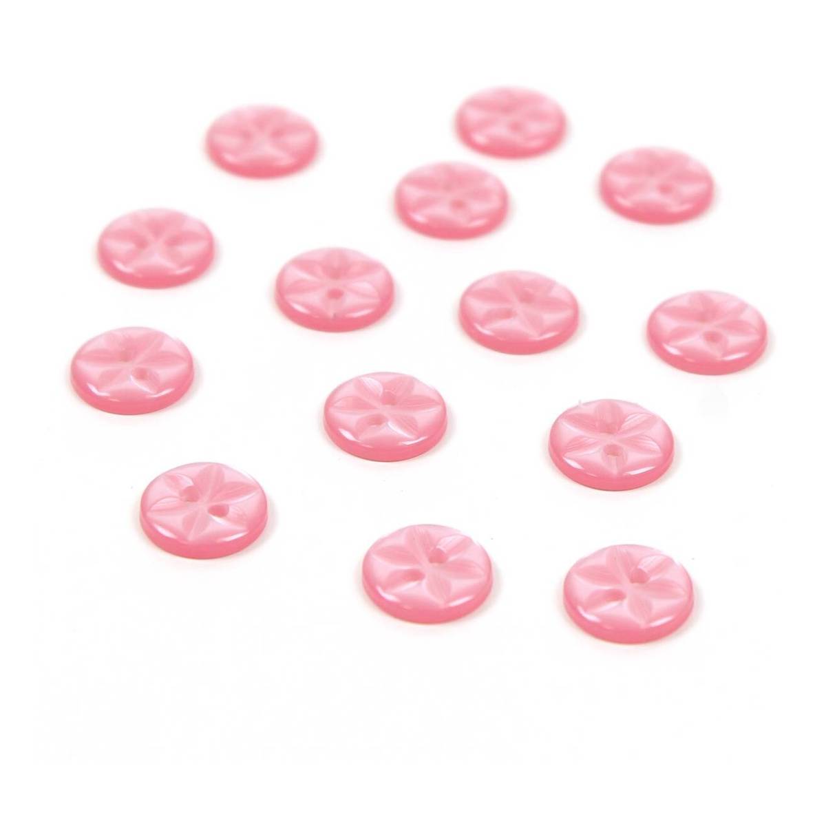 Hemline Pink Basic Star Button 14 Pack | Hobbycraft