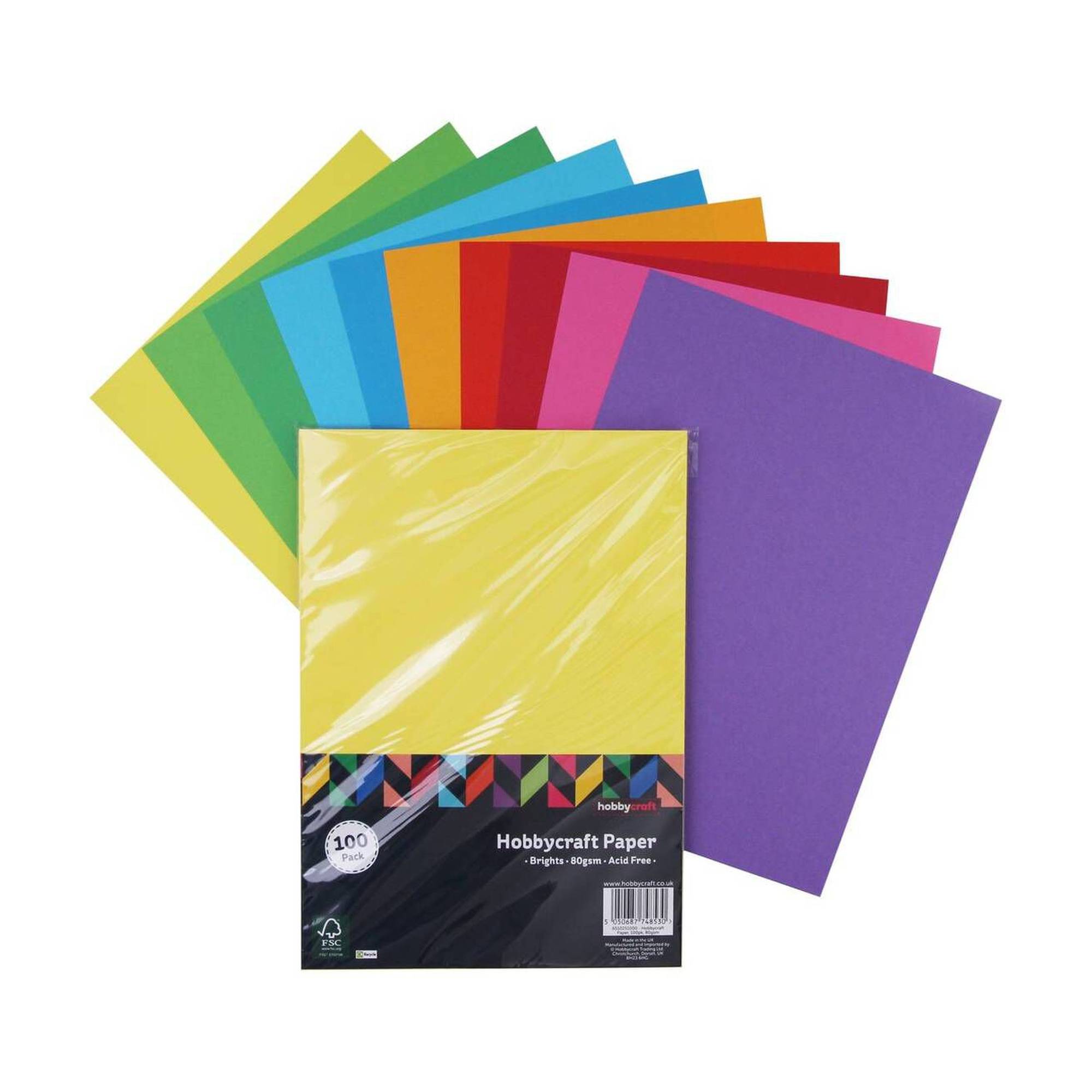 Bright Paper A4 100 Pack | Hobbycraft