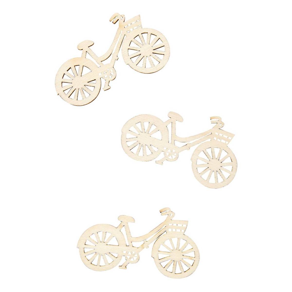 Papermania Wooden Bicycle Shapes 8 Pack