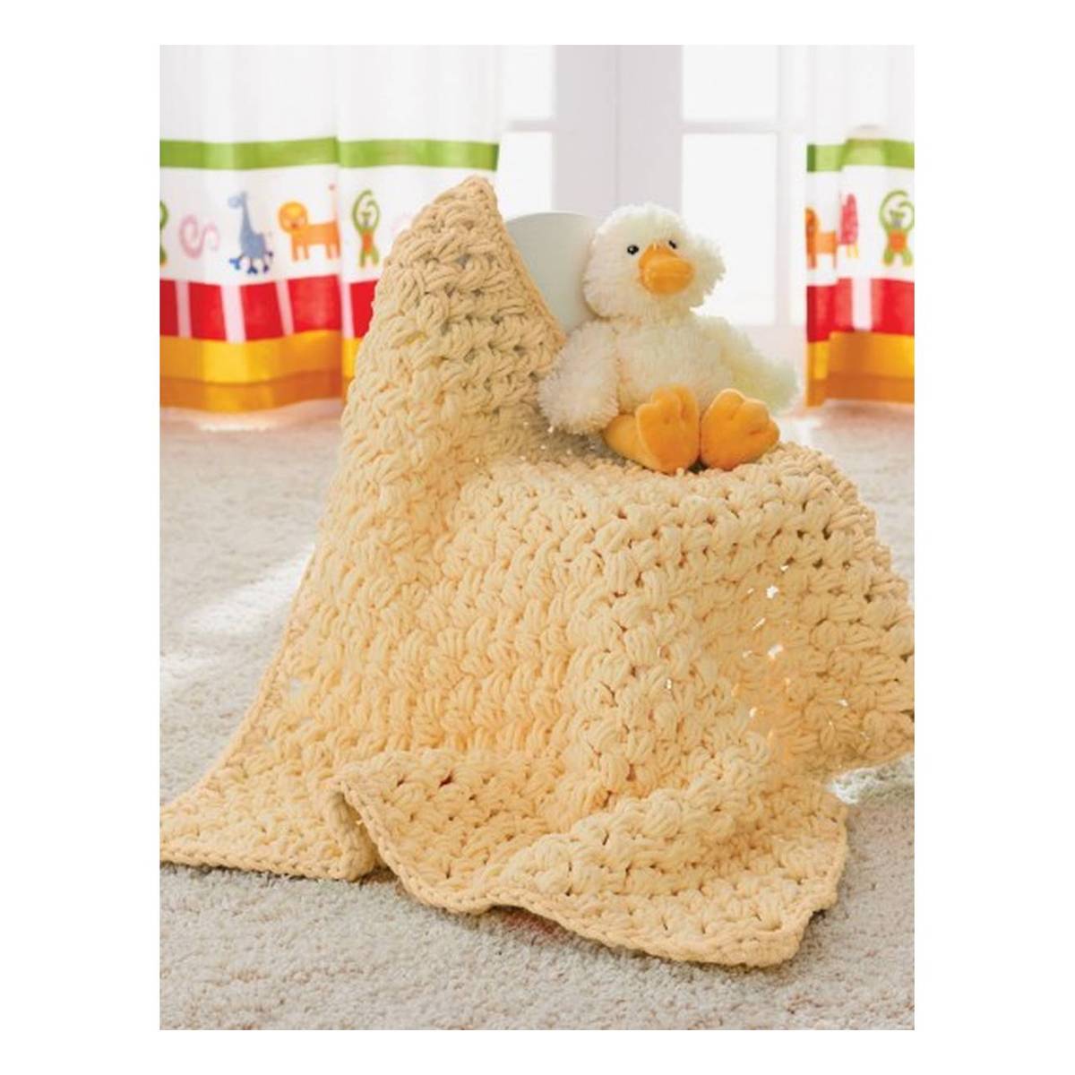 Blanket with Hood in Bernat Pipsqueak, Knitting Patterns