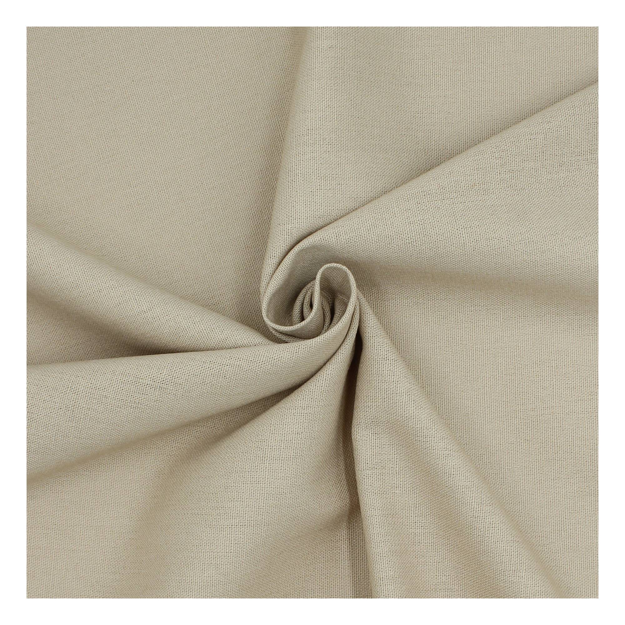 Beige Linen Blend Fabric by the Metre