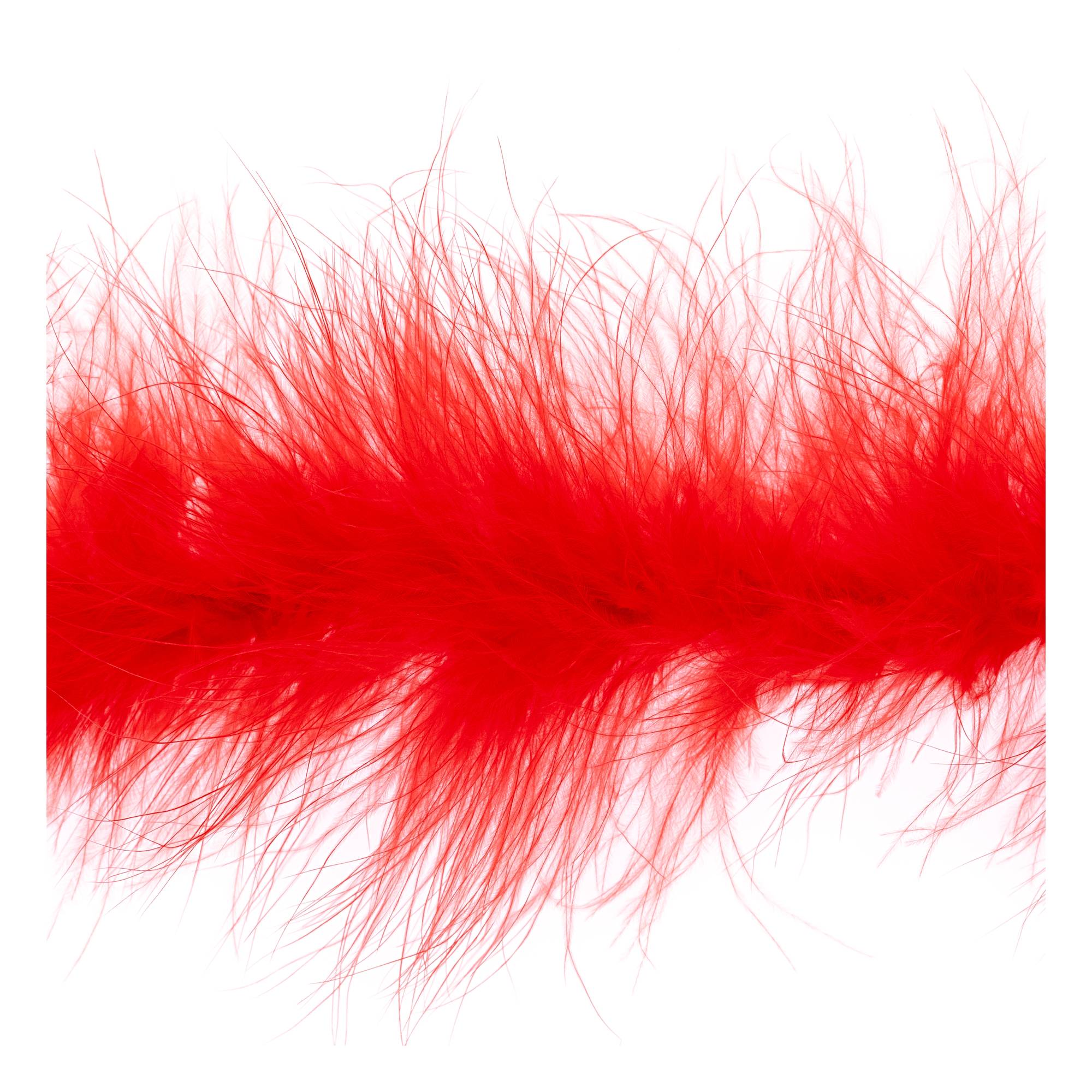 Red Luxury Marabou Trim by the Metre | Hobbycraft