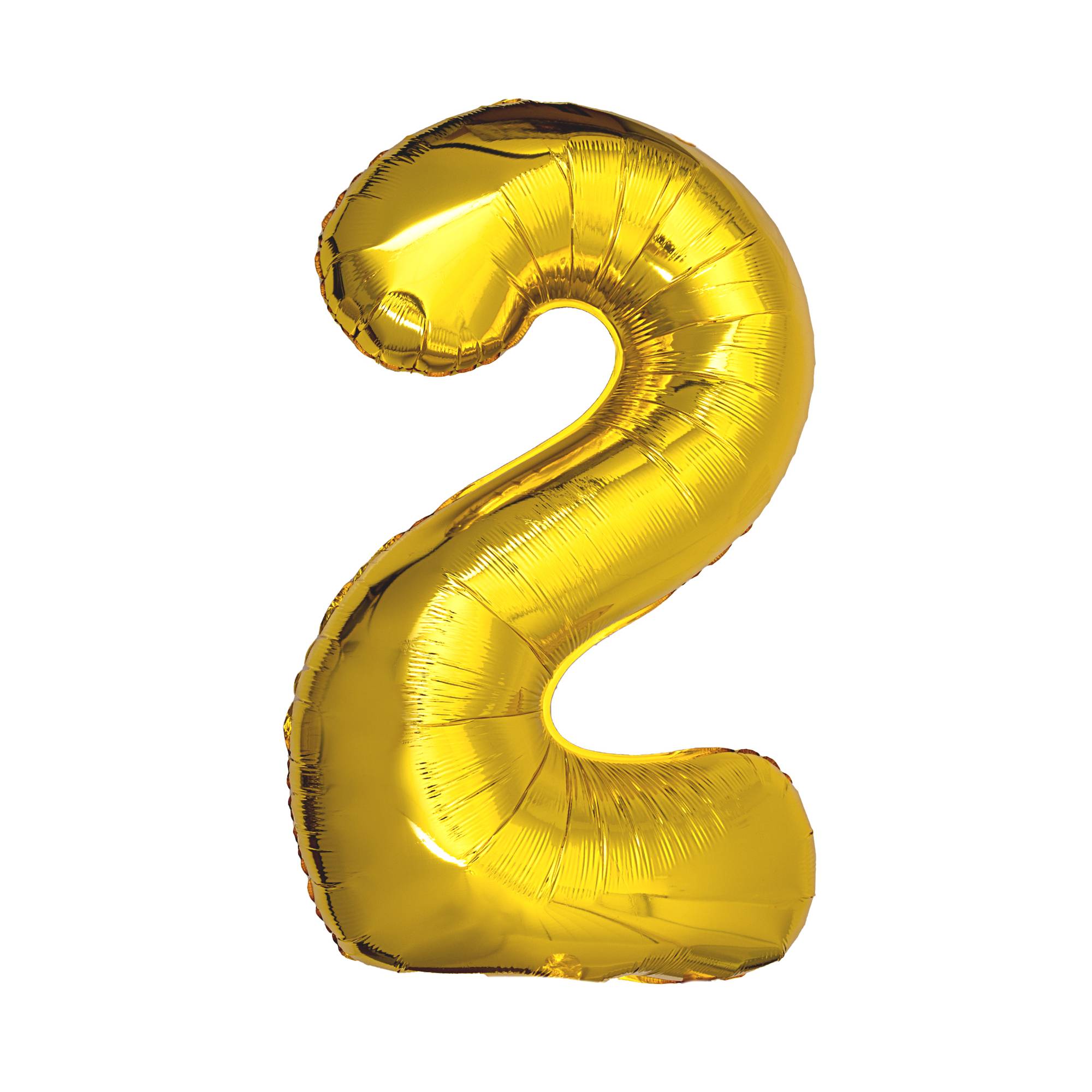 Extra Large Gold Foil Number 2 Balloon | Hobbycraft