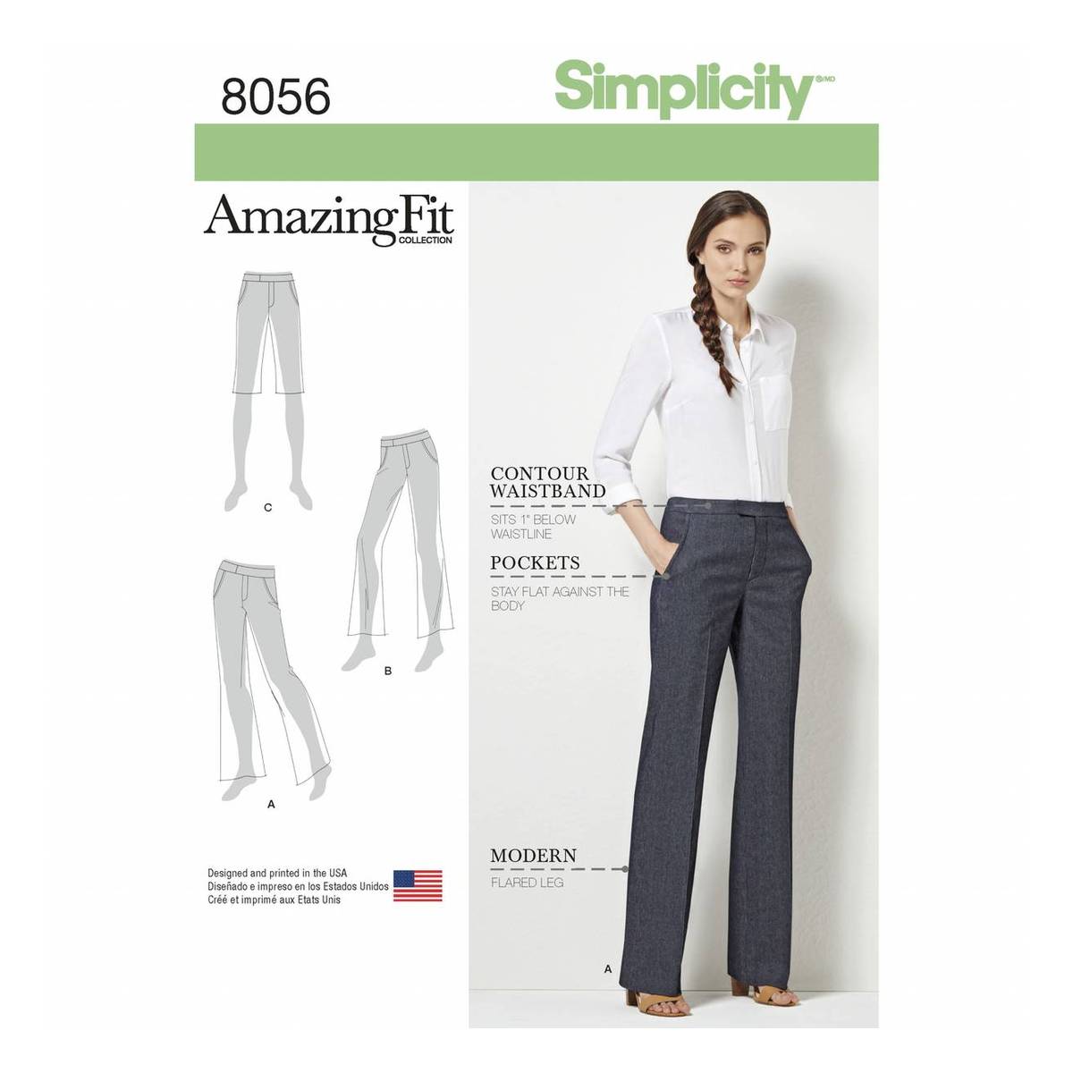 S9376  Simplicity Sewing Pattern Misses Pullon Trousers  Simplicity