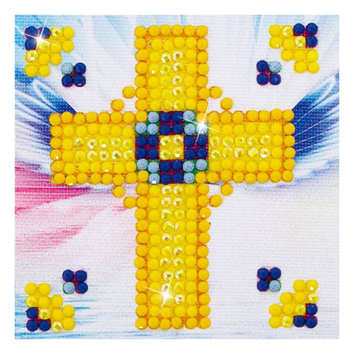 Diamond Dotz Golden Cross 7 6cm X 7 6cm Hobbycraft   646130 1000 1  Diamond Dotz Golden Cross 7 6cm X 7 6cm 