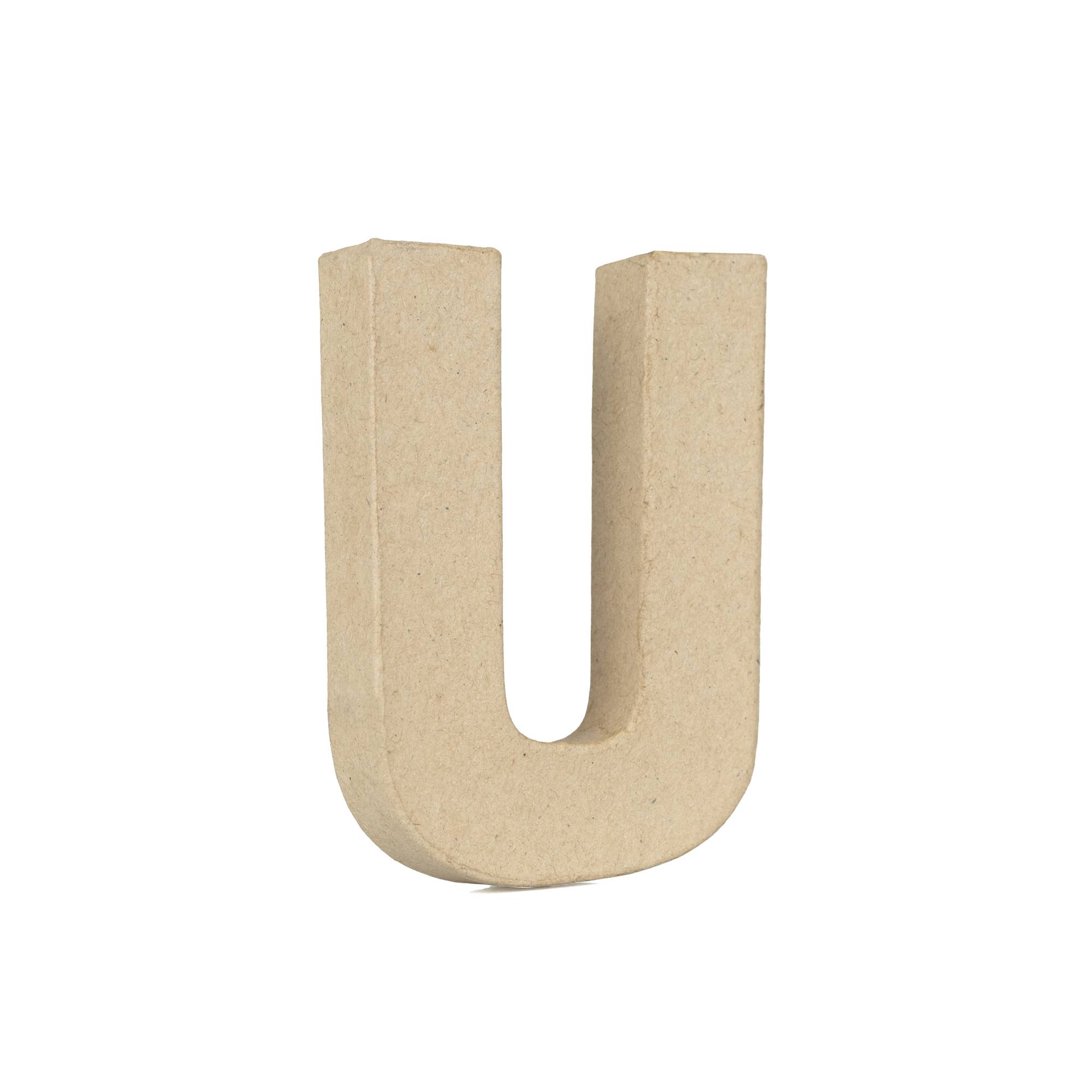 Mini Mache Letter U 10cm | Hobbycraft