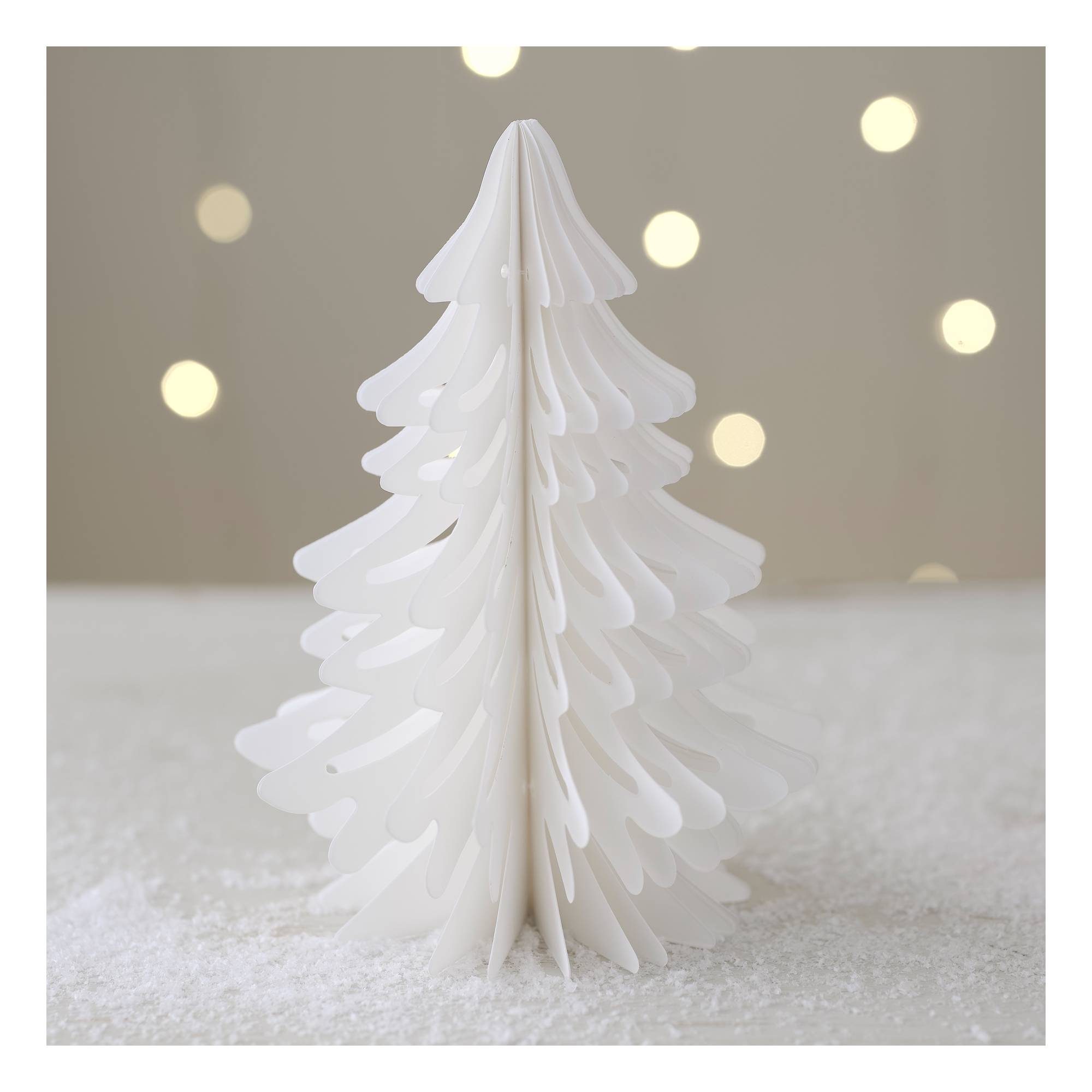 white paper christmas tree