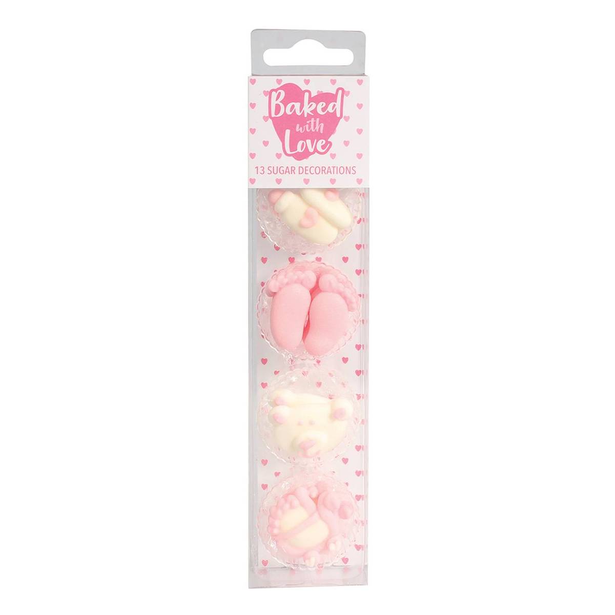 Baked With Love Baby Girl Sugar Toppers 13 Pack Hobbycraft