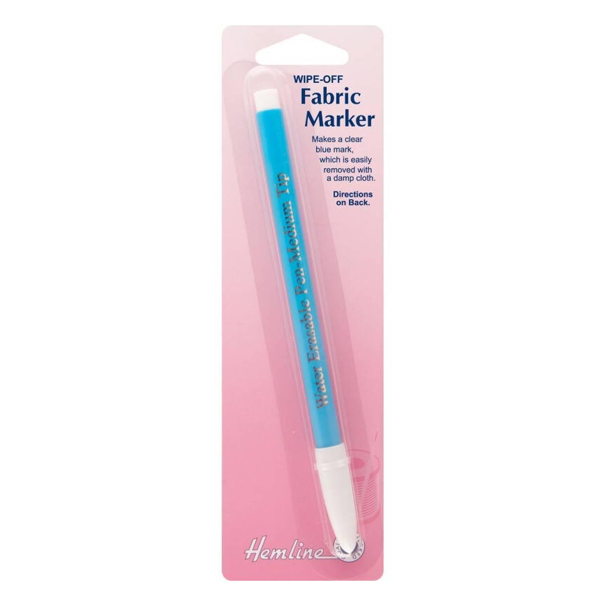 Vanishing fabric marker for clear lines and designs for embroidery,  quilting