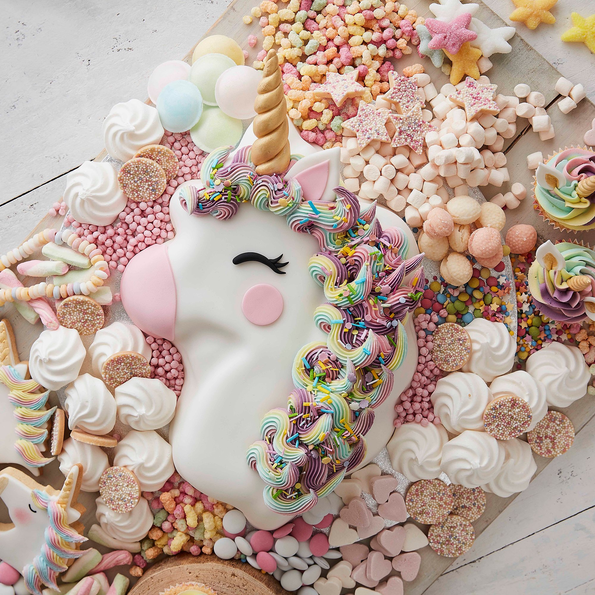 Two Tier |Colorful Unicorn Cake
