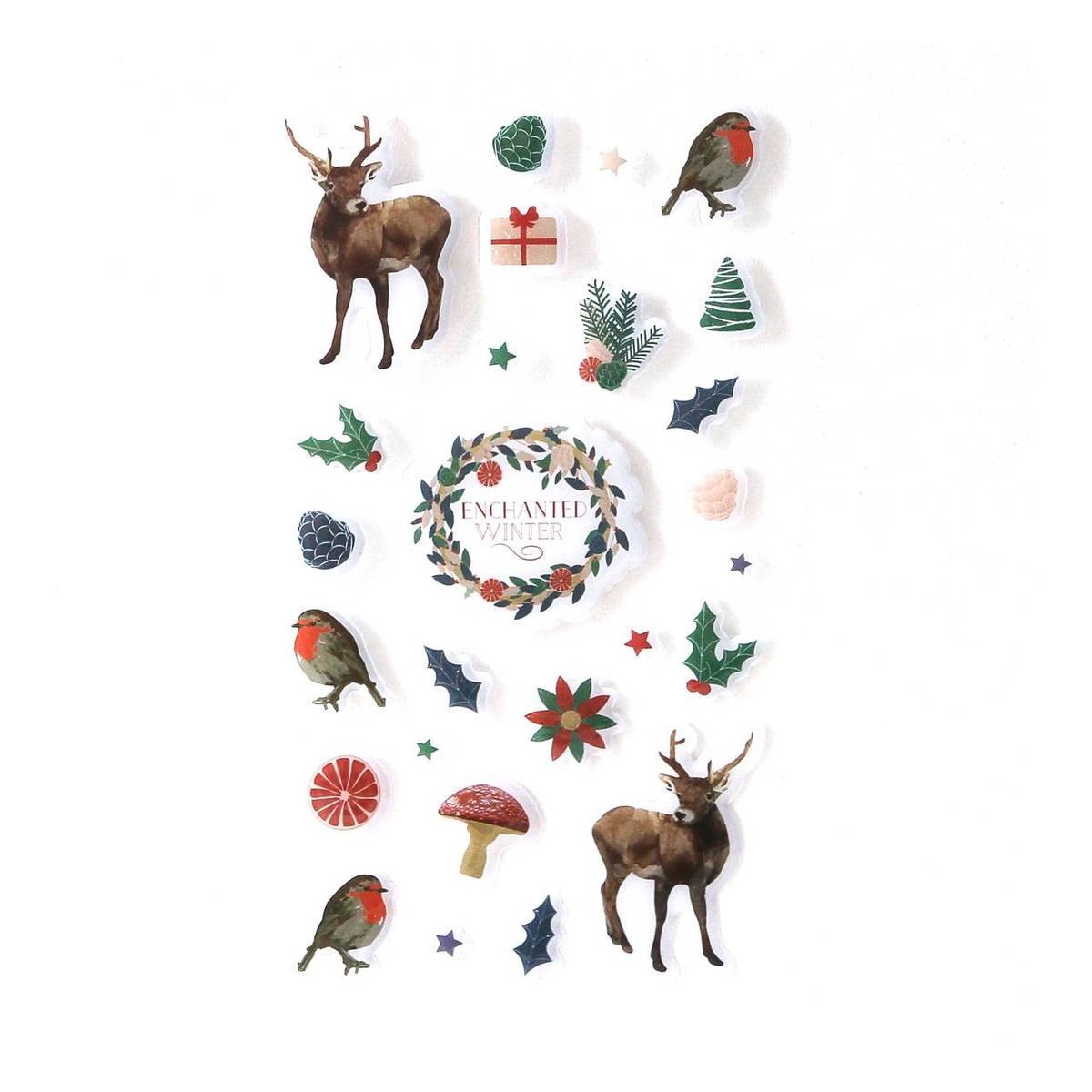 Enchanted Winter Resin Stickers 26 Pack  Hobbycraft