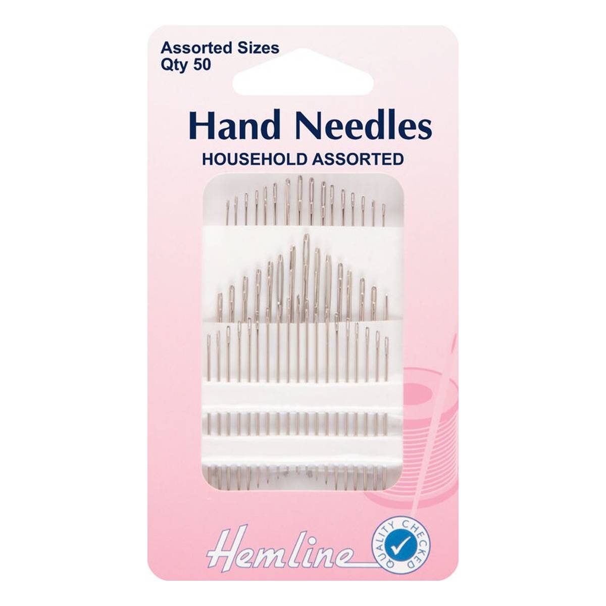 Hemline Household Hand Needles 50 Pack | Hobbycraft