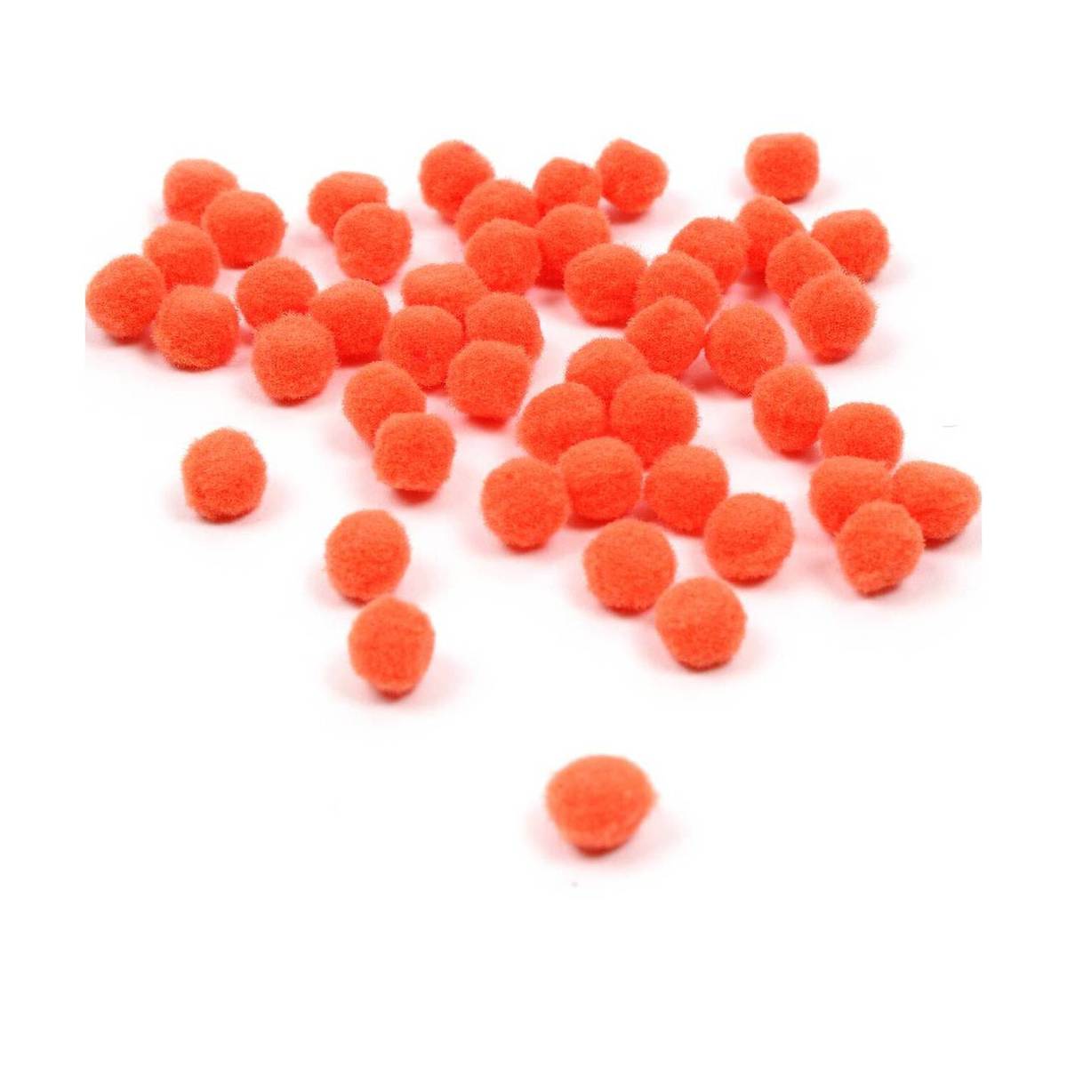 Bright Red Pom Poms 2cm 25 Pack