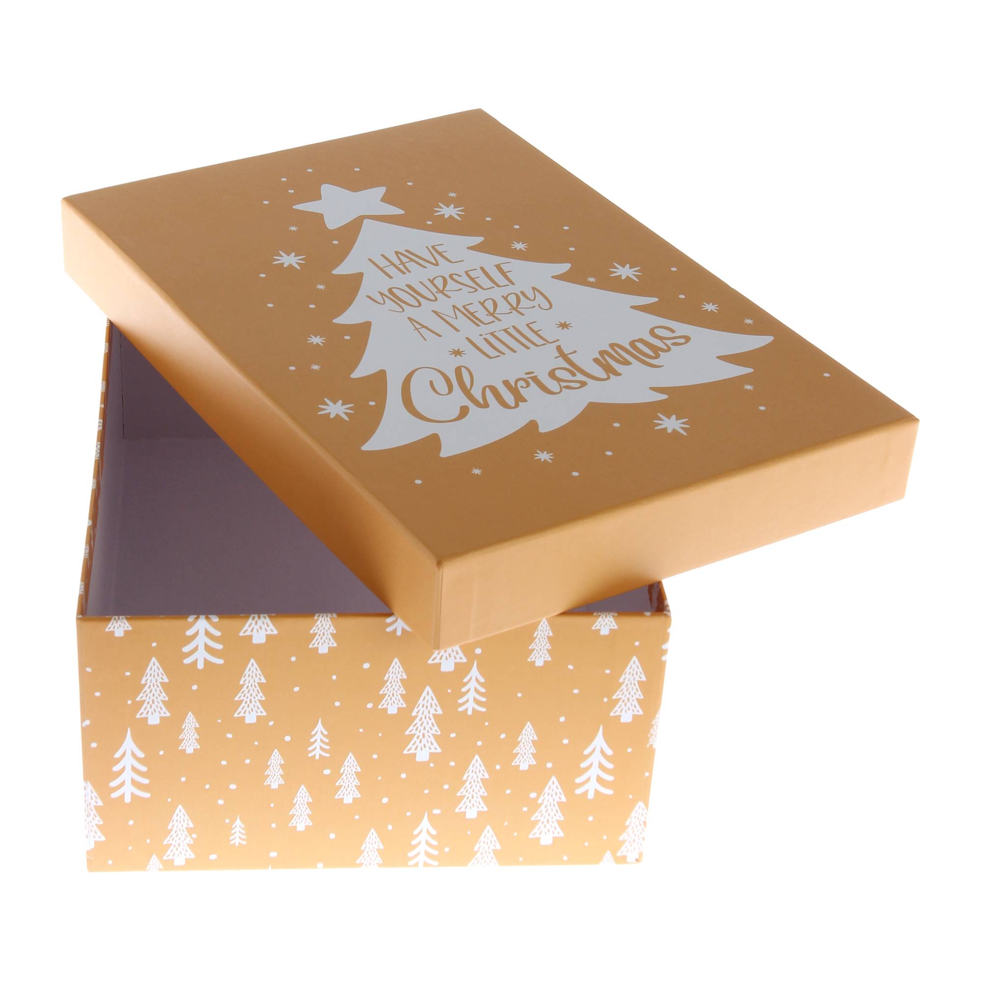 Christmas Trees Gift Box 28cm x 20cm x 10cm Hobbycraft