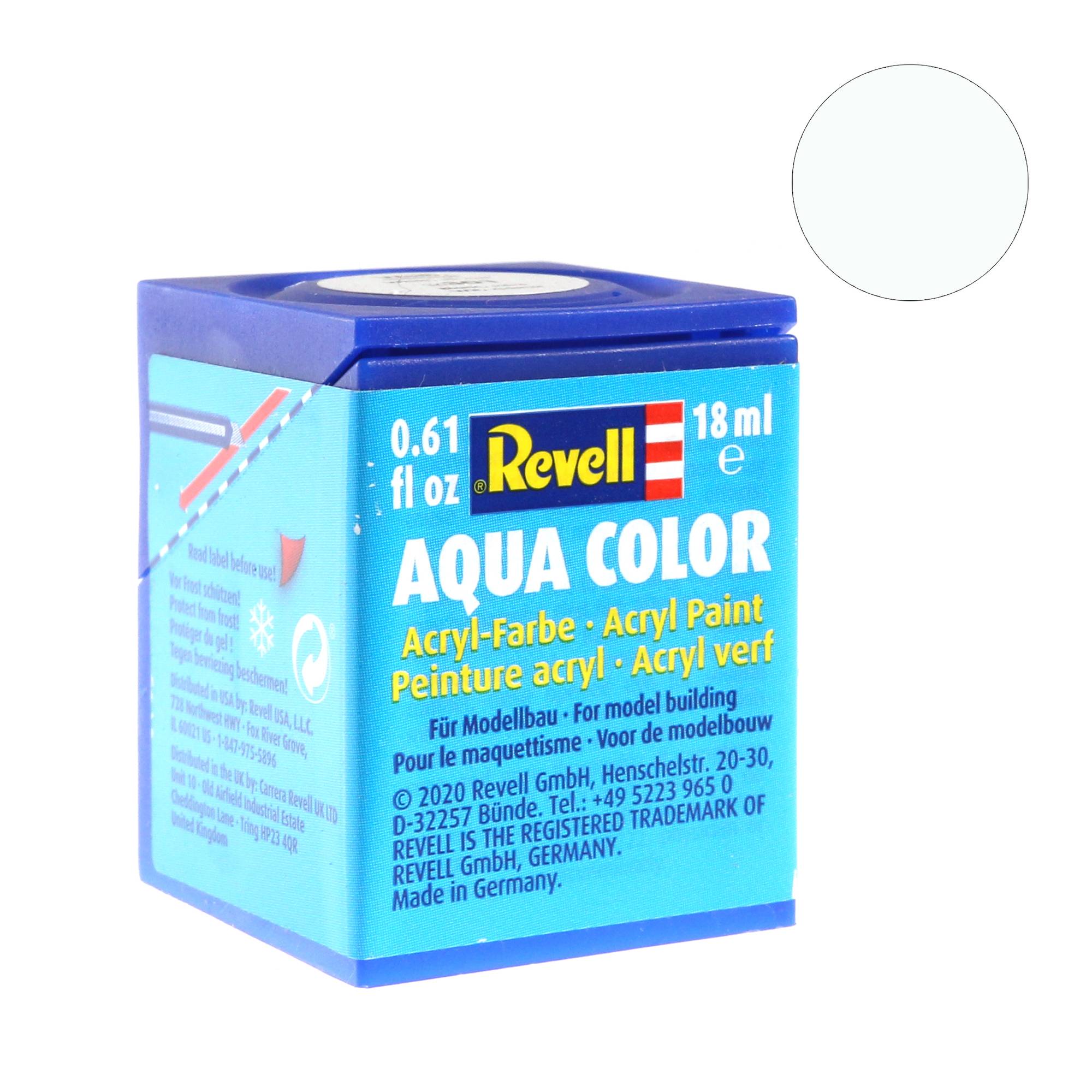 Revell White Gloss Aqua Colour Acrylic Paint 18ml (104)