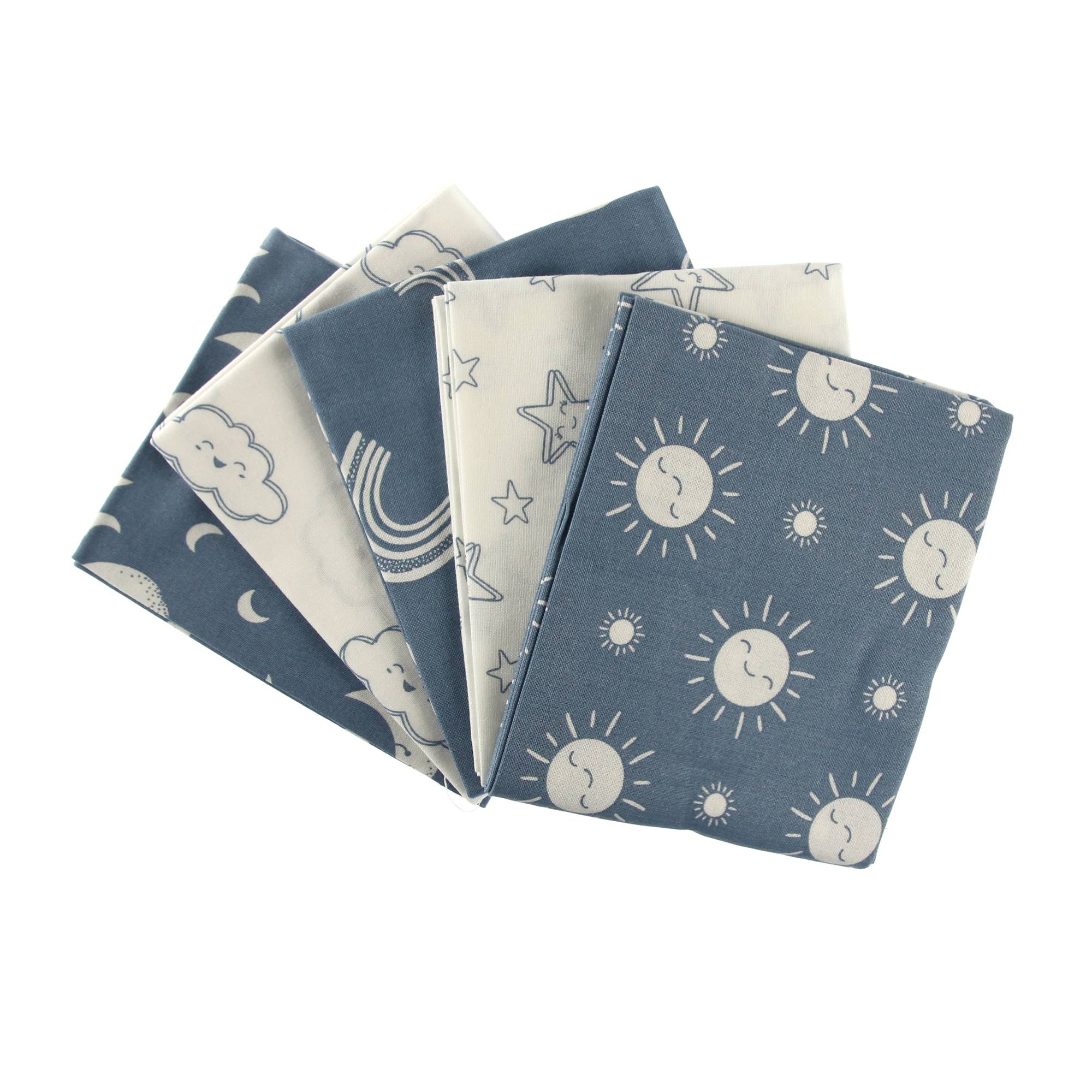 Sky Above Me Blue Fat Quarters 5 Pack | Hobbycraft