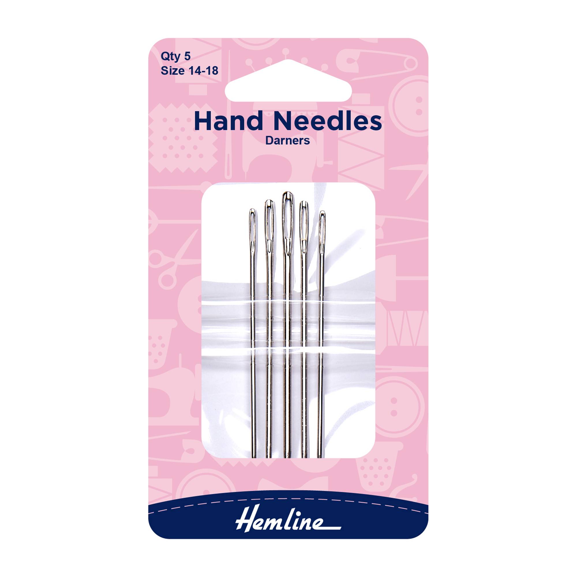 Hemline Sizes 14 to 18 Needle Darner 5 Pack | Hobbycraft