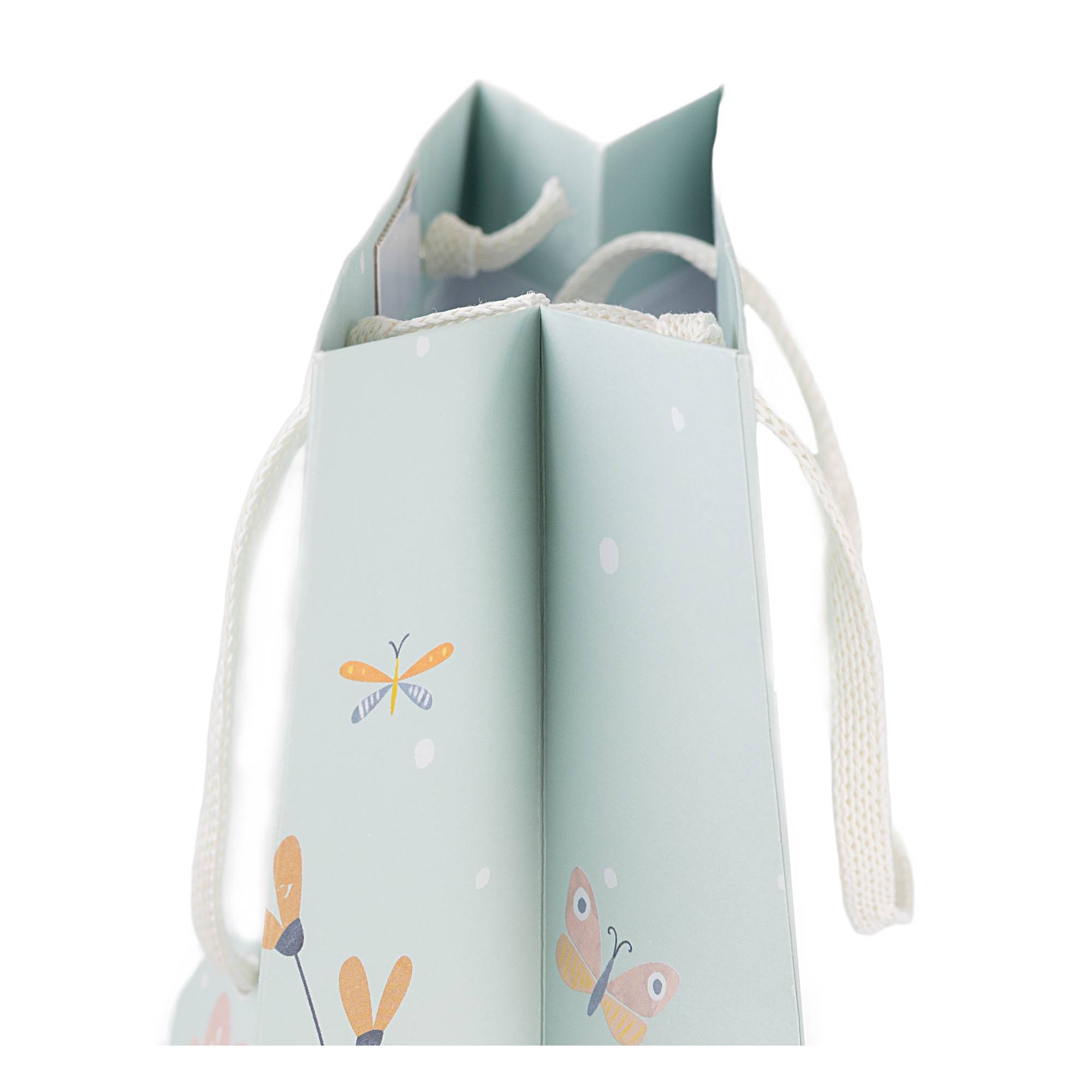 Delicate Flowers Birthday Wishes Bottle Bag 40cm x 13cm  image number 3